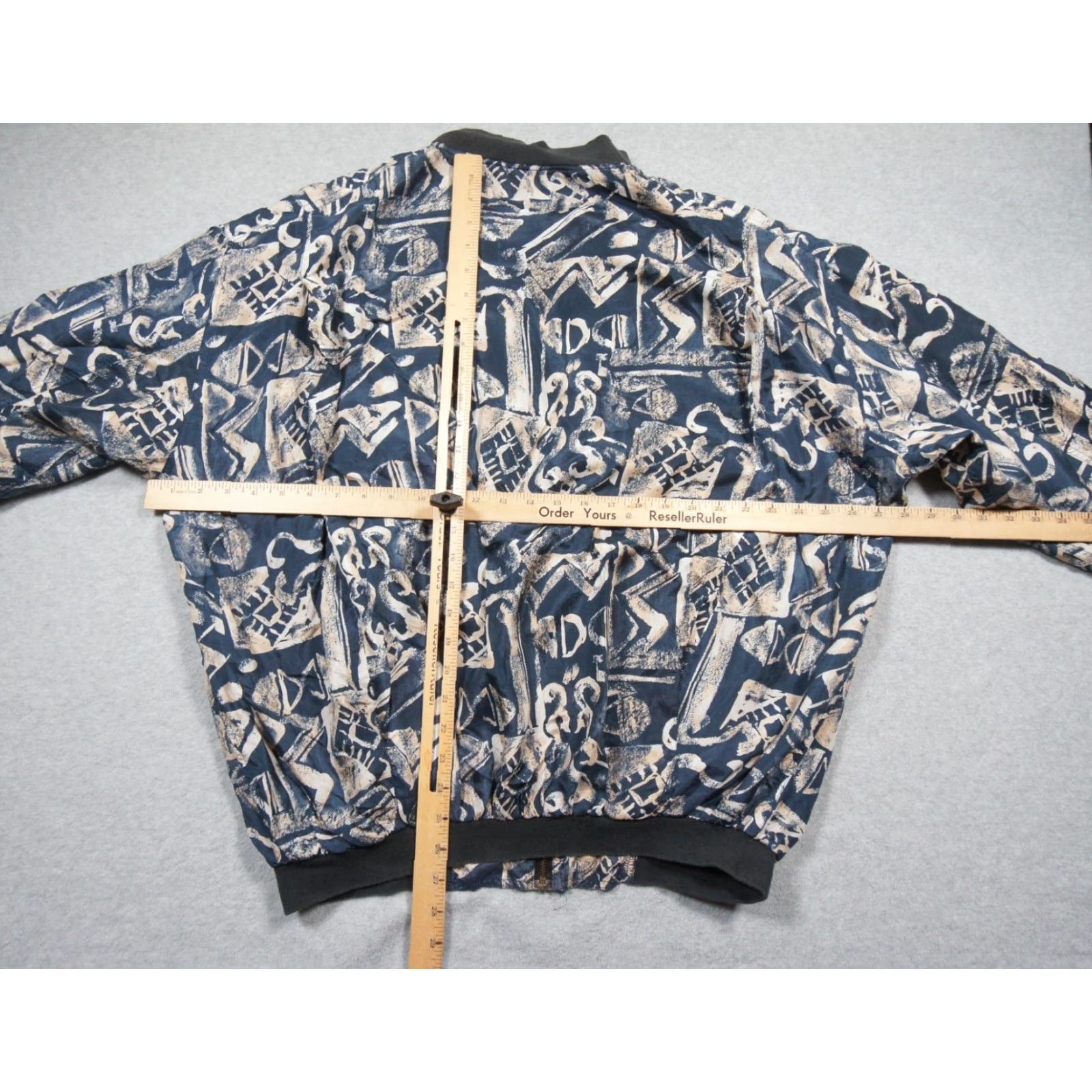 Vintage VINTAGE Robert Stock Jacket Mens Medium Bomber Lightweight Windbreaker Abstract Size US M / EU 48-50 / 2 - 7 Thumbnail