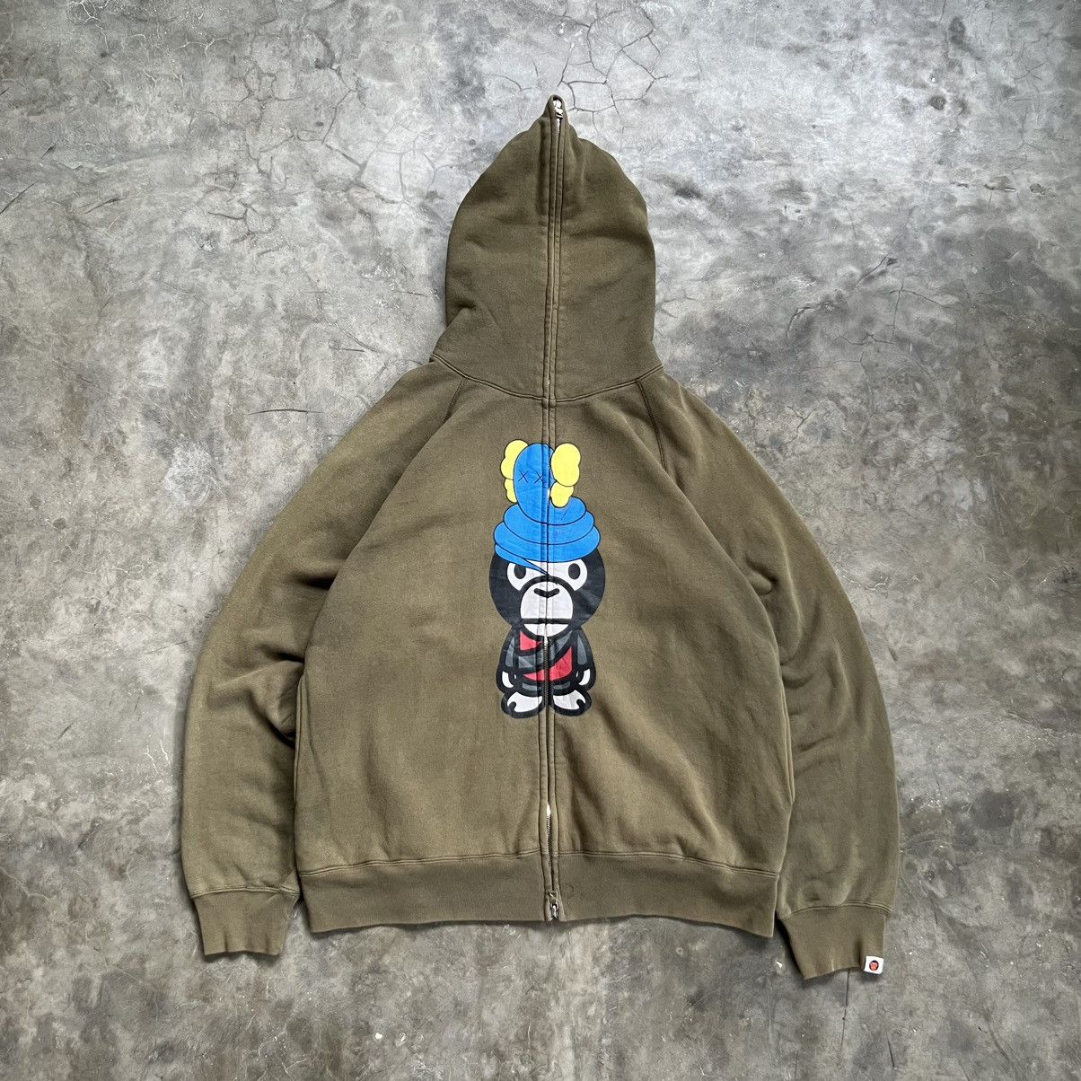 Bape 2005 Baby Milo X Kaws Full Zip Hoodie Size US L / EU 52-54 / 3 - 1 Thumbnail