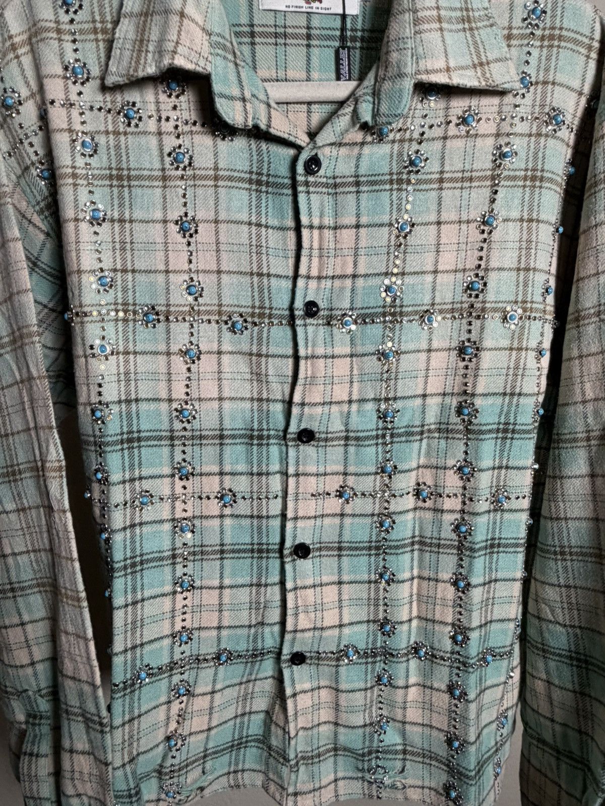 Vale Vale Forever Little Gems Flannel 'Green' Size US S / EU 44-46 / 1 - 2 Thumbnail