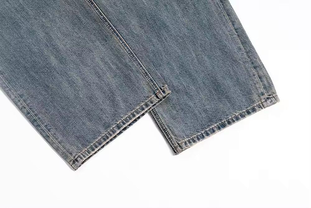 Japanese Brand × Vintage Washed Blue Baggy Jeans Size US 32 / EU 48 - 8 Thumbnail