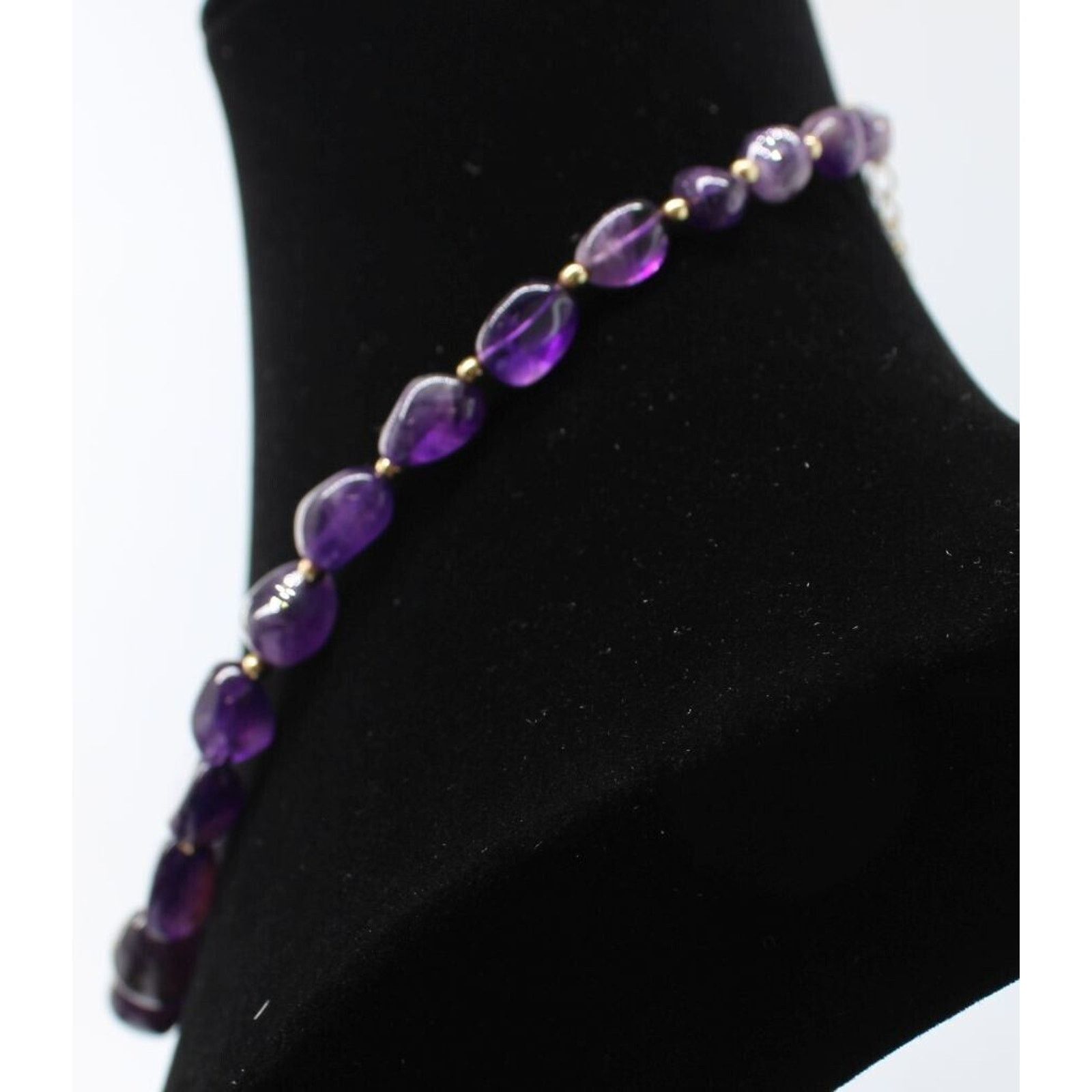 Other Genuine Deep Purple Amethyst Necklace • Polished Stones Size ONE SIZE - 2 Thumbnail