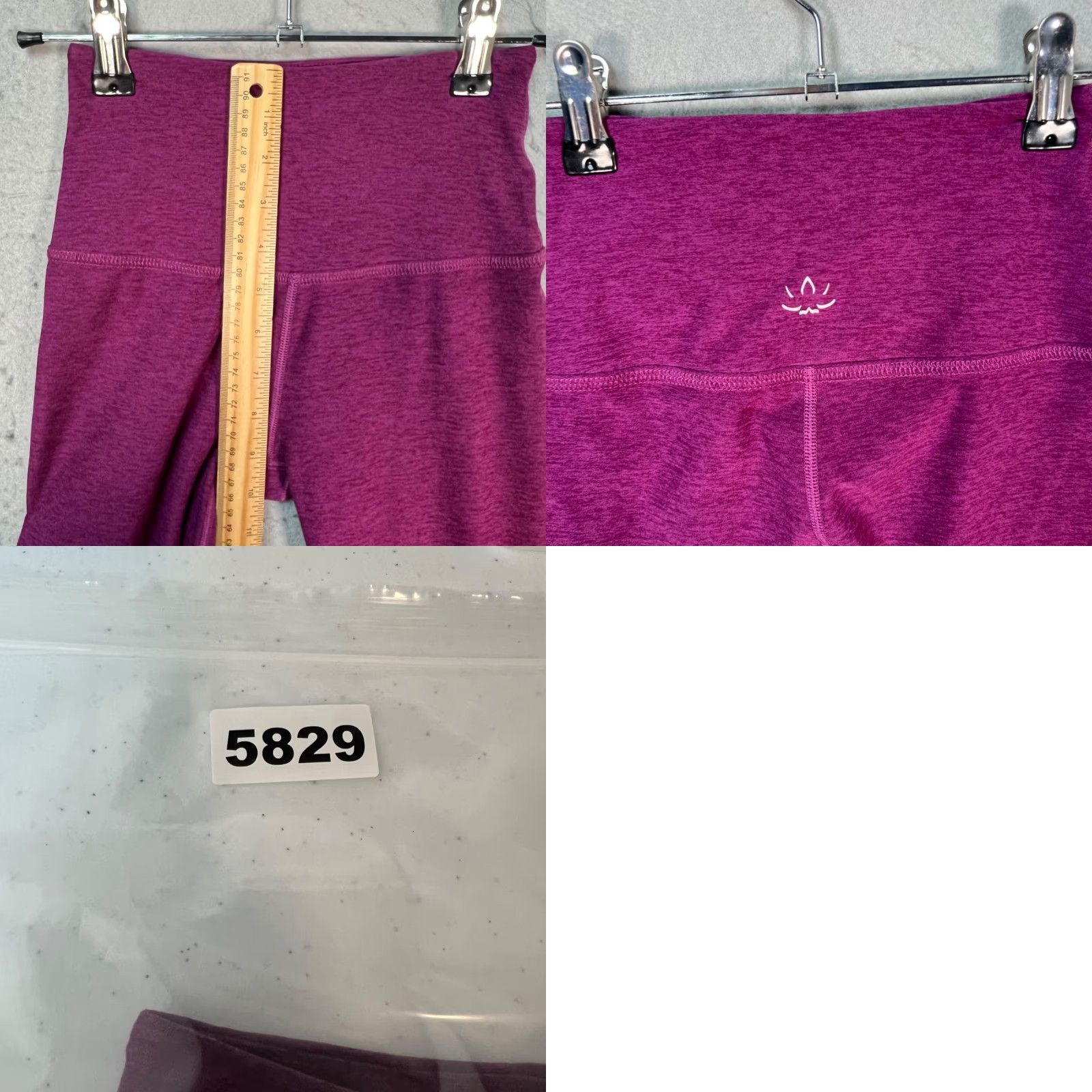 Beyond Yoga Beyond Yoga Womens XS Purple Heather High-Waist Flared Pants Athletic Yoga Slim Straight Ankle 29in Inseam Mens? Womens Size 26" / US 2 / IT 38 - 8 Thumbnail