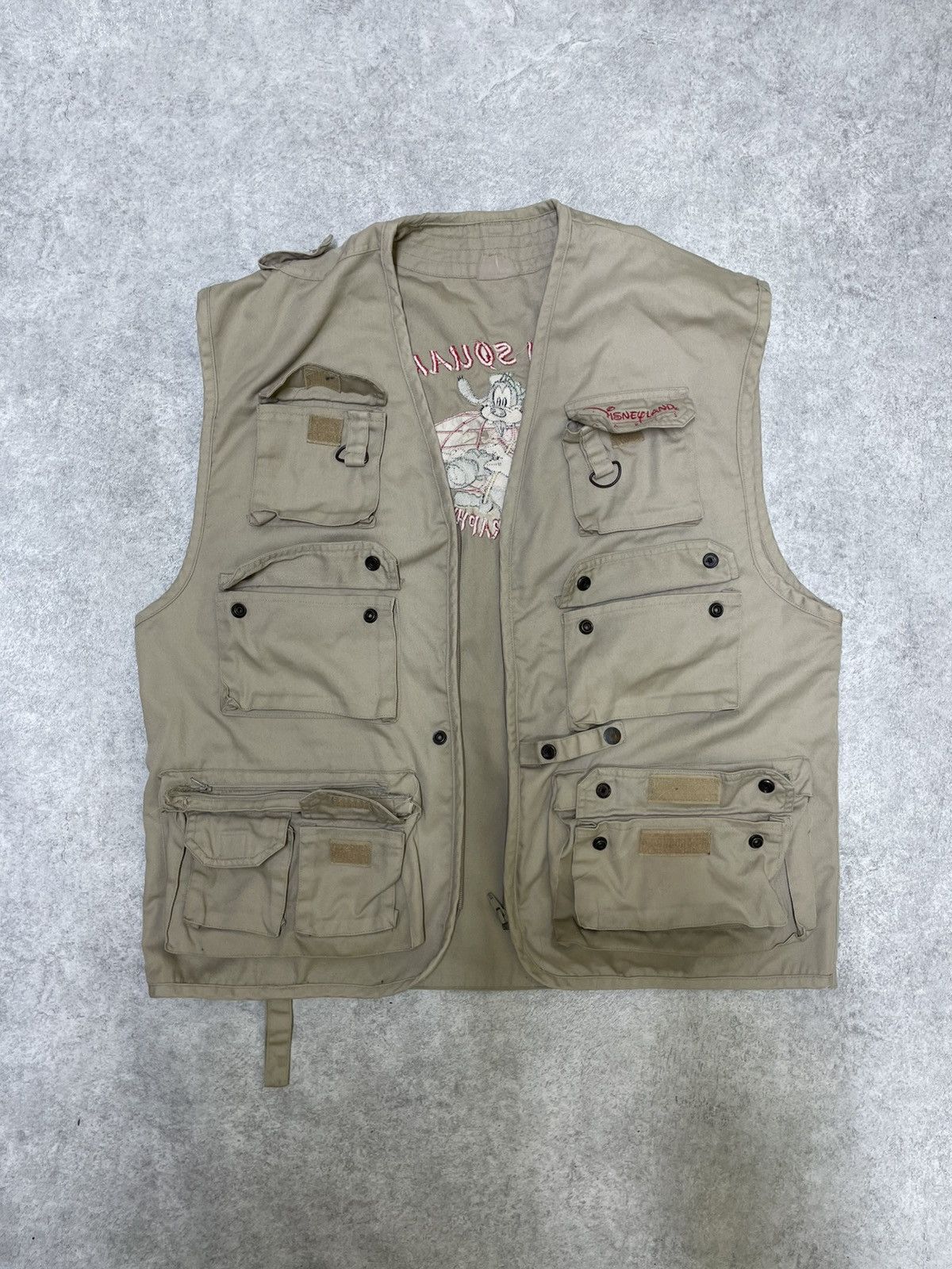 Disney × Iceberg Disney Multipocket Vest Streetwear Style 1998s Size US L / EU 52-54 / 3 - 2 Thumbnail