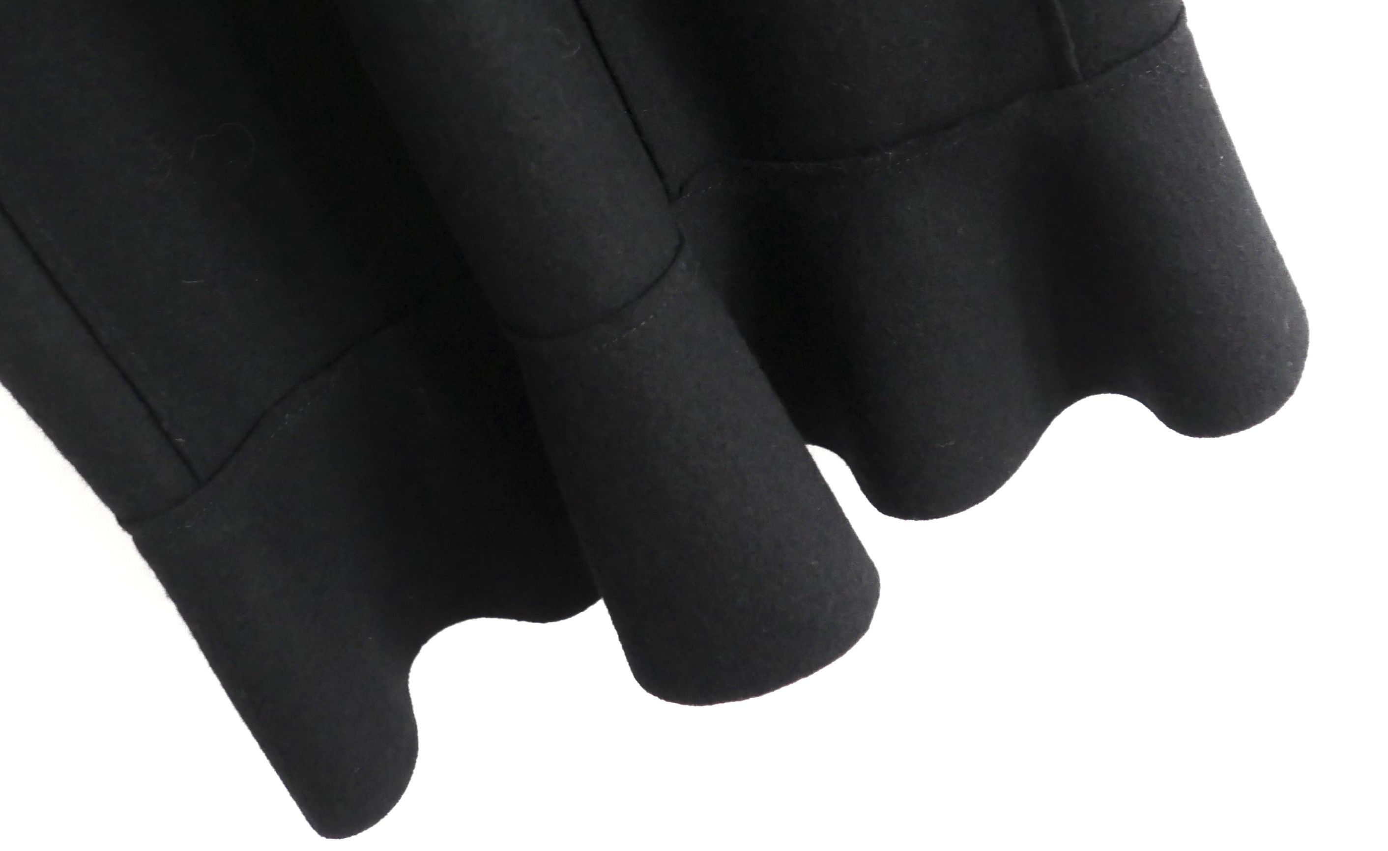 Prada Prada Fall 2008 Black Wool Felt Corset Bust Dress Size M / US 6-8 / IT 42-44 - 3 Thumbnail