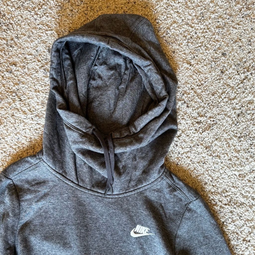 Nike Nike Women's Cowl Neck Hoodie Gray Size M Long Sleeve Casua Size M / US 6-8 / IT 42-44 - 3 Thumbnail