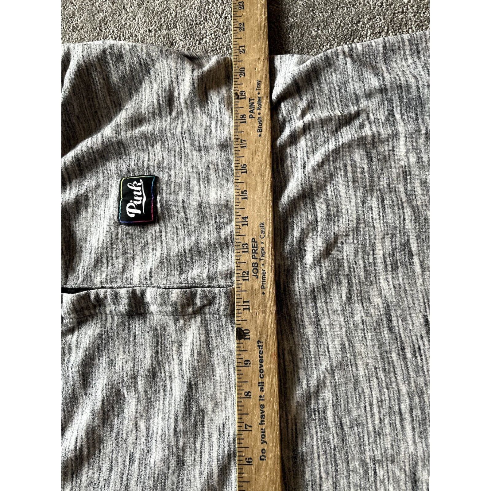 Pinko PINK Victoria's Secret Sweatshirt Women M Gray 1/4 Zip Fleece Pullover Mock Neck Logo Activewear Casual Pullover Sweatshirt Womens Size M / US 6-8 / IT 42-44 - 6 Thumbnail