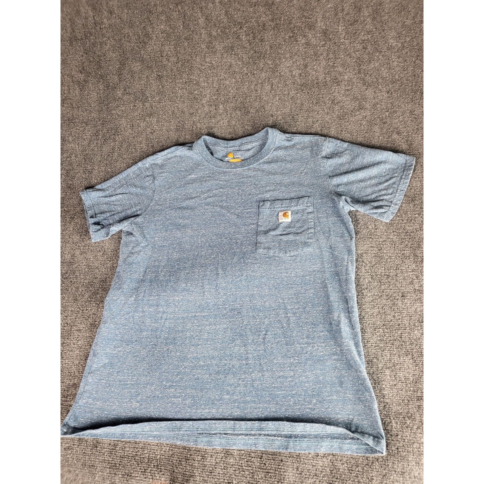 Carhartt Carhartt Original Fit Short Sleeve Tshirt Women Sz L Blue He Size L / US 10 / IT 46 - 1 Thumbnail