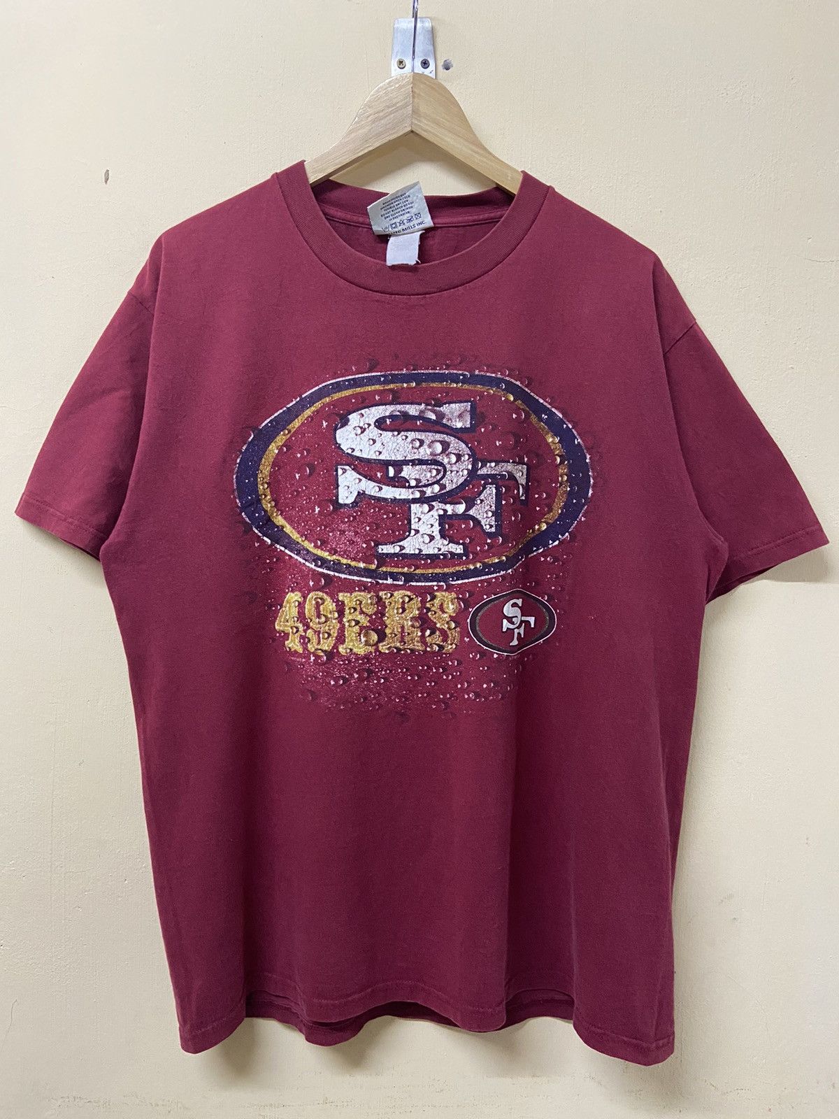 Image of Nfl x San Francisco 49Ers Vintage 49Ers San Francissco Tshirt Biglogo, Men's (Size Large)