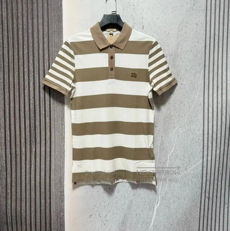 Burberry Burberry Men's Logo Striped Polo Shirt. Size US M / EU 48-50 / 2 - 1 Thumbnail