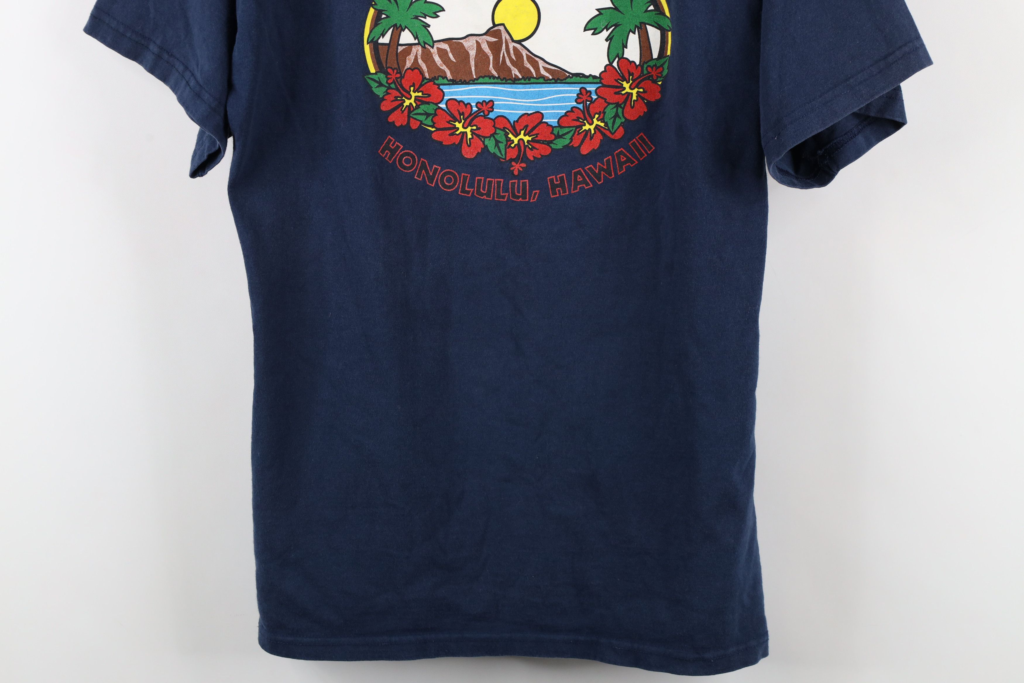 Vintage Vintage 90s Diamond Head Honolulu Hawaii T-Shirt Blue Size US L / EU 52-54 / 3 - 3 Thumbnail