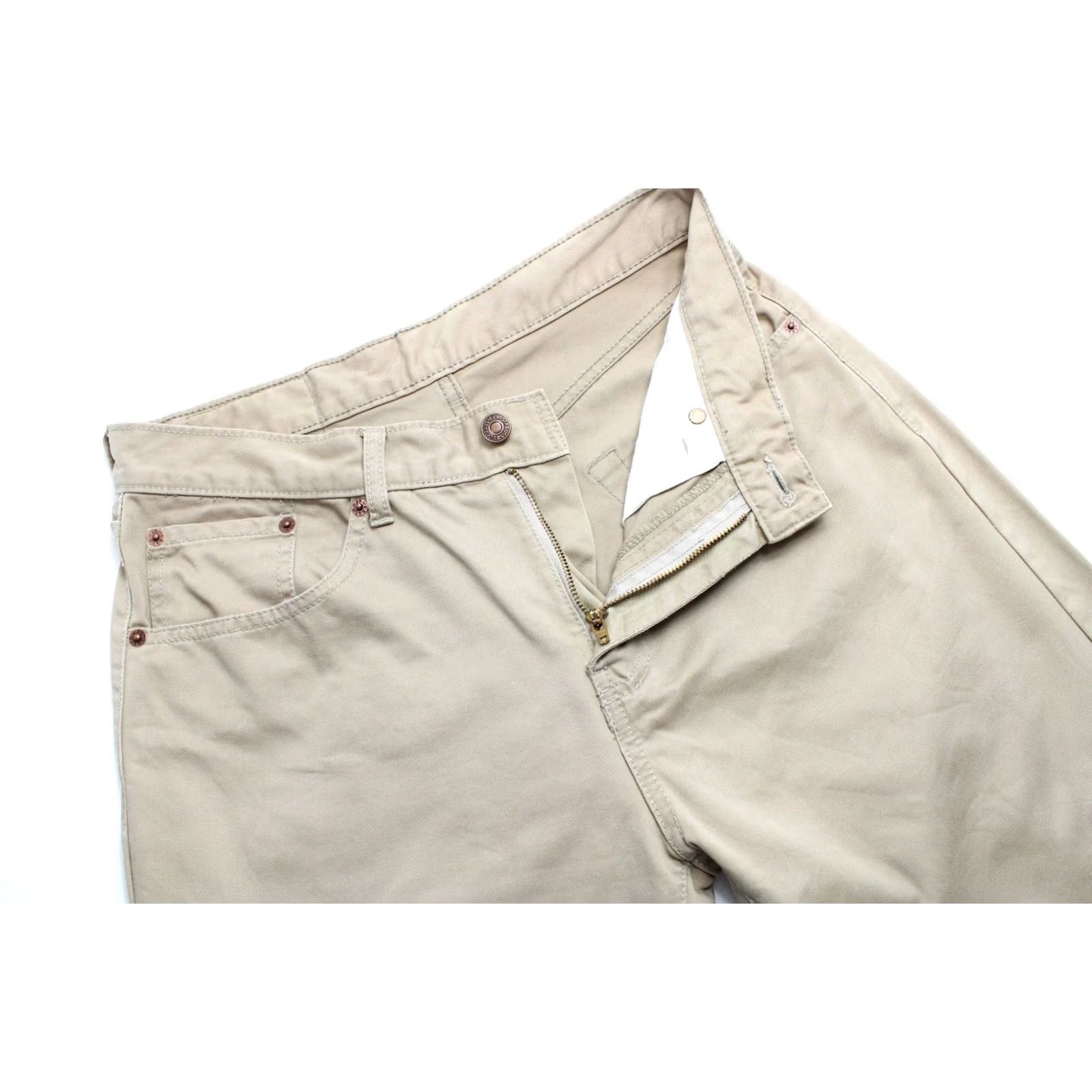 Levi's Levi's 751 Trousers Men W30/L34 Beige Standard Fit Zip Fly Pants Size US 30 / EU 46 - 4 Thumbnail