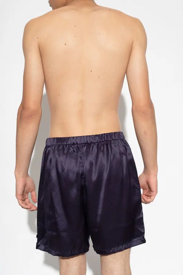 Balenciaga o1mt1gz1024 Pyjama Shorts in Dark Navy Size US 32 / EU 48 - 3 Thumbnail