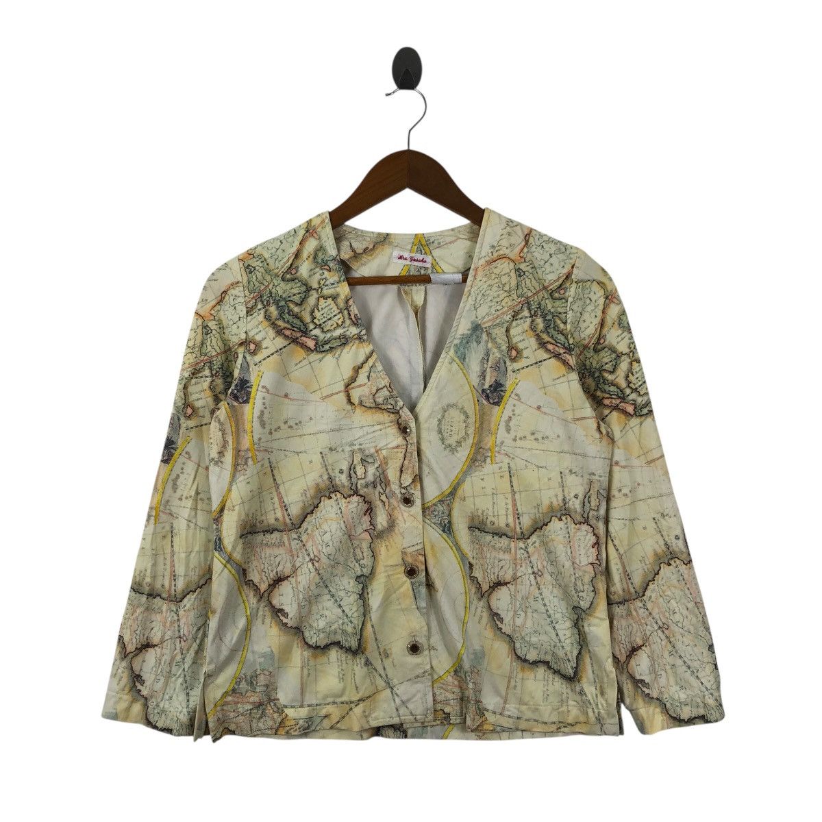 Vintage Vintage Japanese Brand MAPS MONOGRAM Button Cardigan Size S / US 4 / IT 40 - 1 Thumbnail