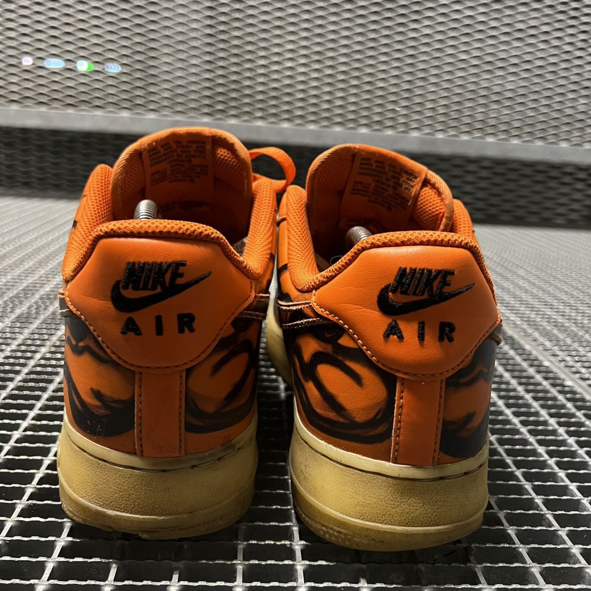 Nike Nike Air Force 1 Skeleton Orange Streatwear Drill Y2K Hype Size US 11 / EU 44 - 7 Thumbnail