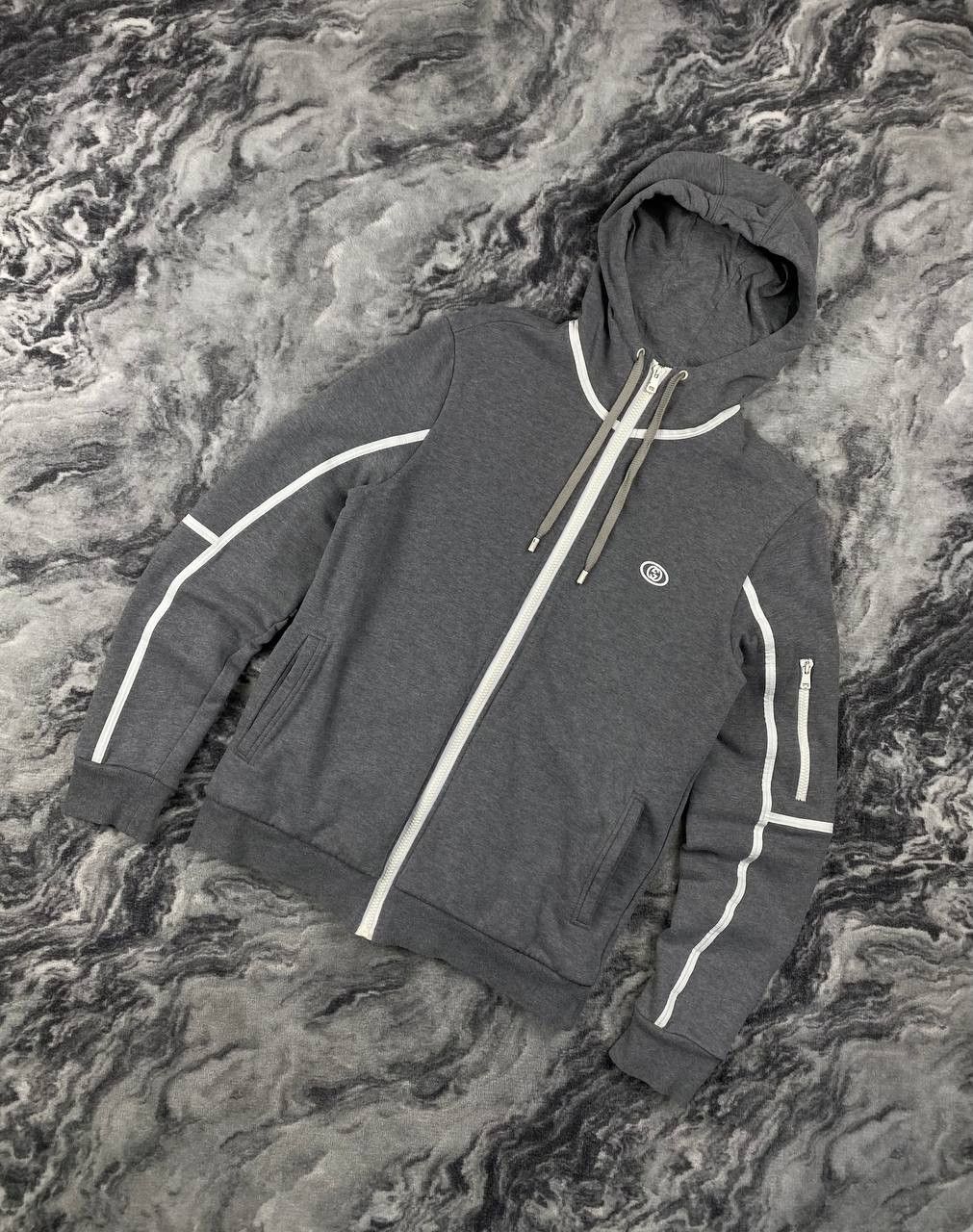 Gucci Gucci Full Zip Hoodie Men Size M Gray Size US M / EU 48-50 / 2 - 1 Thumbnail