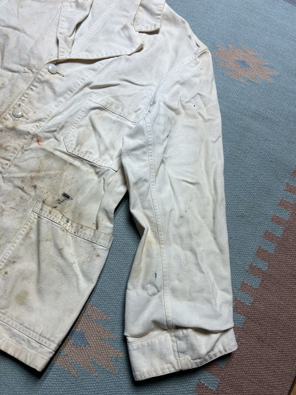 Vintage Vtg 20s 30s canvas chore jacket Kuttnauer Detroit paint 42 Size US L / EU 52-54 / 3 - 3 Thumbnail