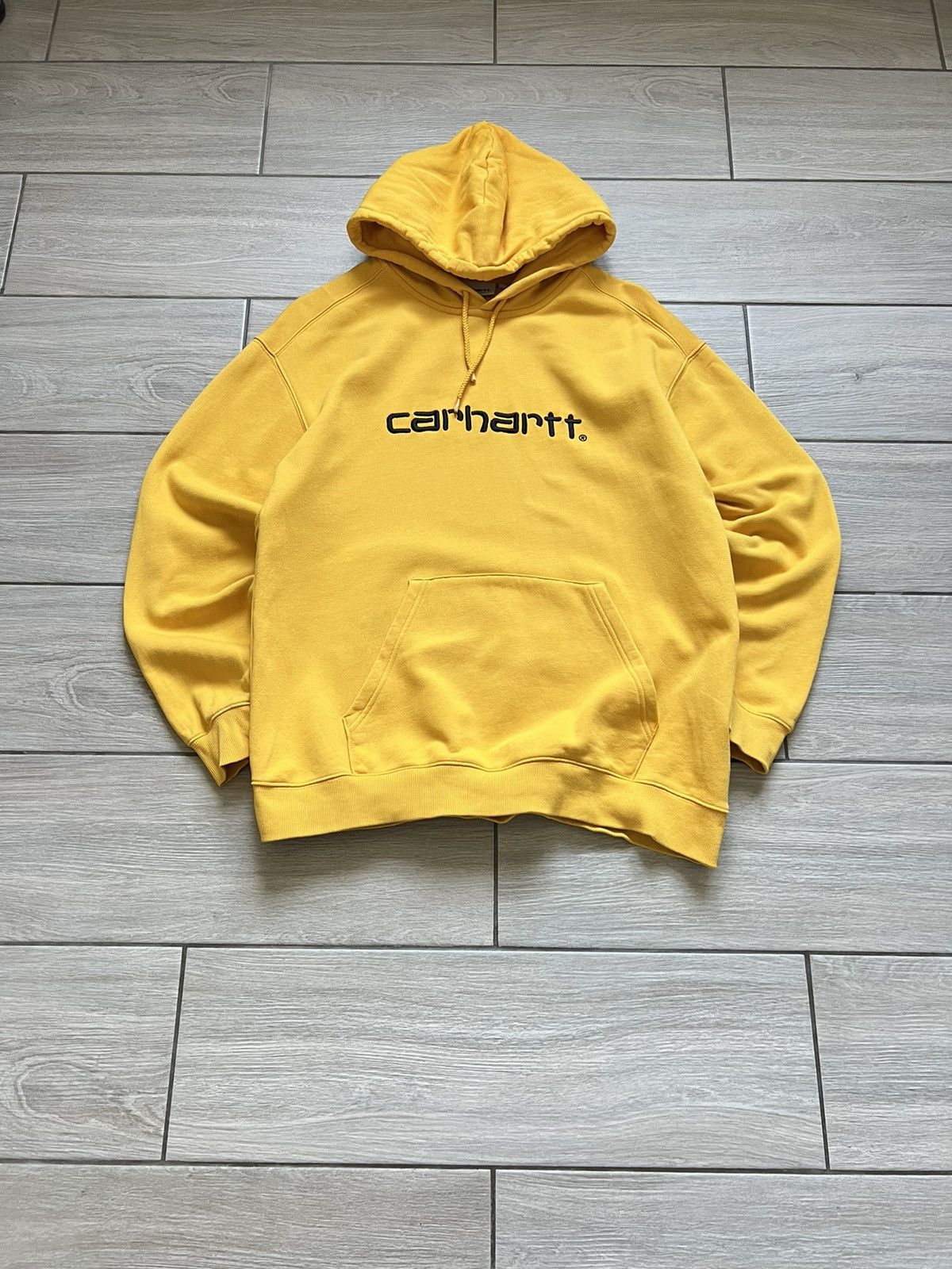 Carhartt 90’s CARHARTT HOODIE Y2K SPELLOUT LOGO RARE Size US M / EU 48-50 / 2 - 2 Thumbnail