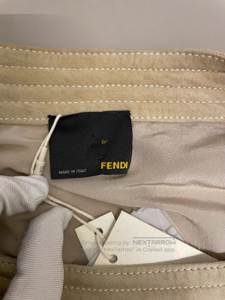 Fendi Fendi Silver Leather Jacket Size S / US 4 / IT 40 - 3 Thumbnail
