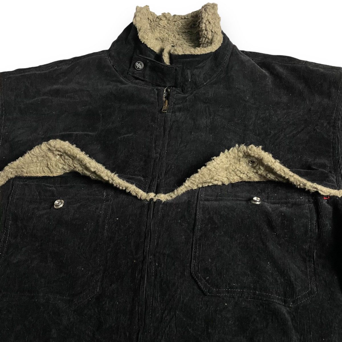 If Six Was Nine 🇯🇵 PROJECT SRS CORDUROY LINED FUR / SHERPA FULL ZIP JACKET Size US S / EU 44-46 / 1 - 7 Thumbnail