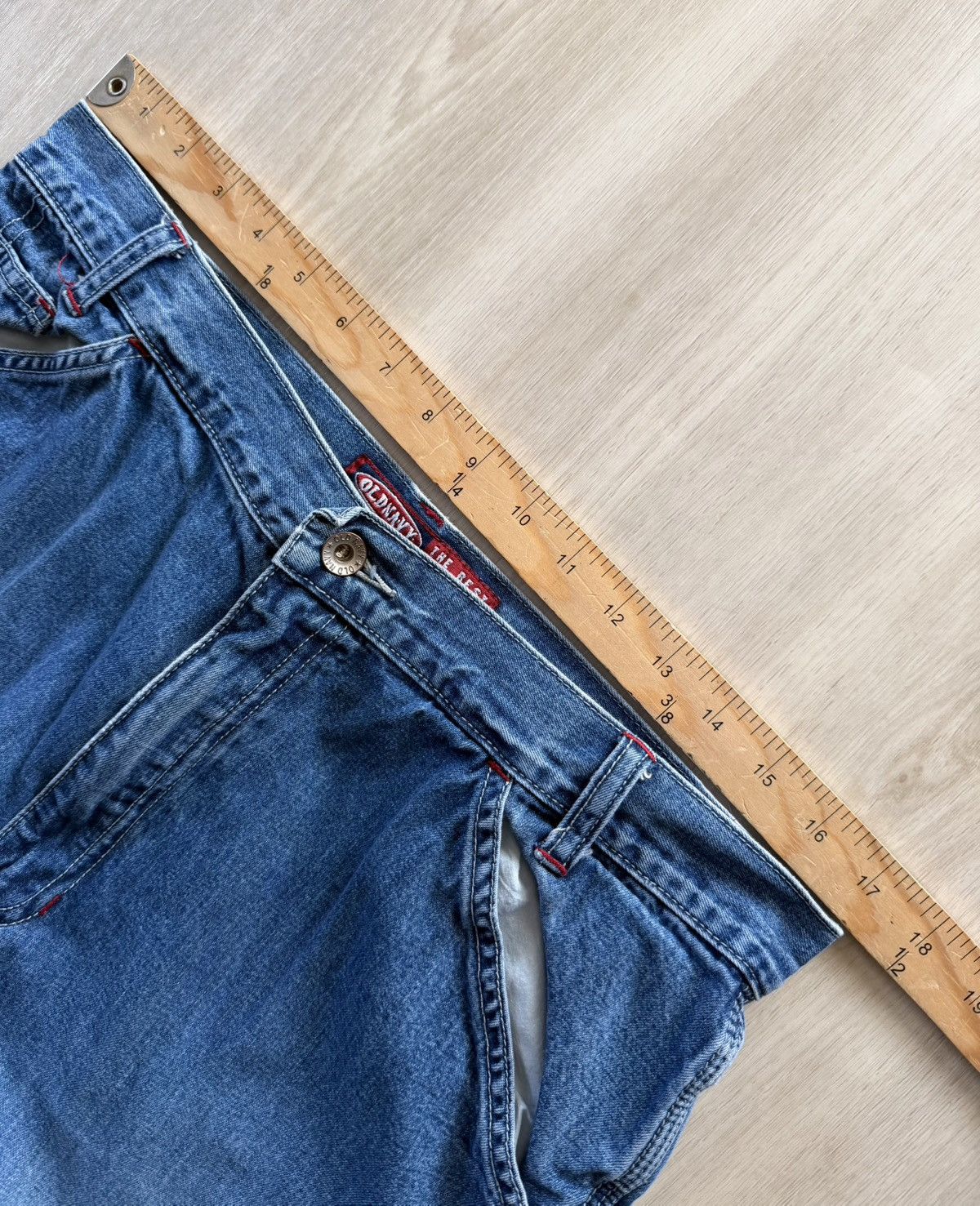 Old Navy Vintage Old Navy Carpenter 100% Cotton Denim Loop Sz 12 Size 34" / US 12 / IT 48 - 6 Thumbnail
