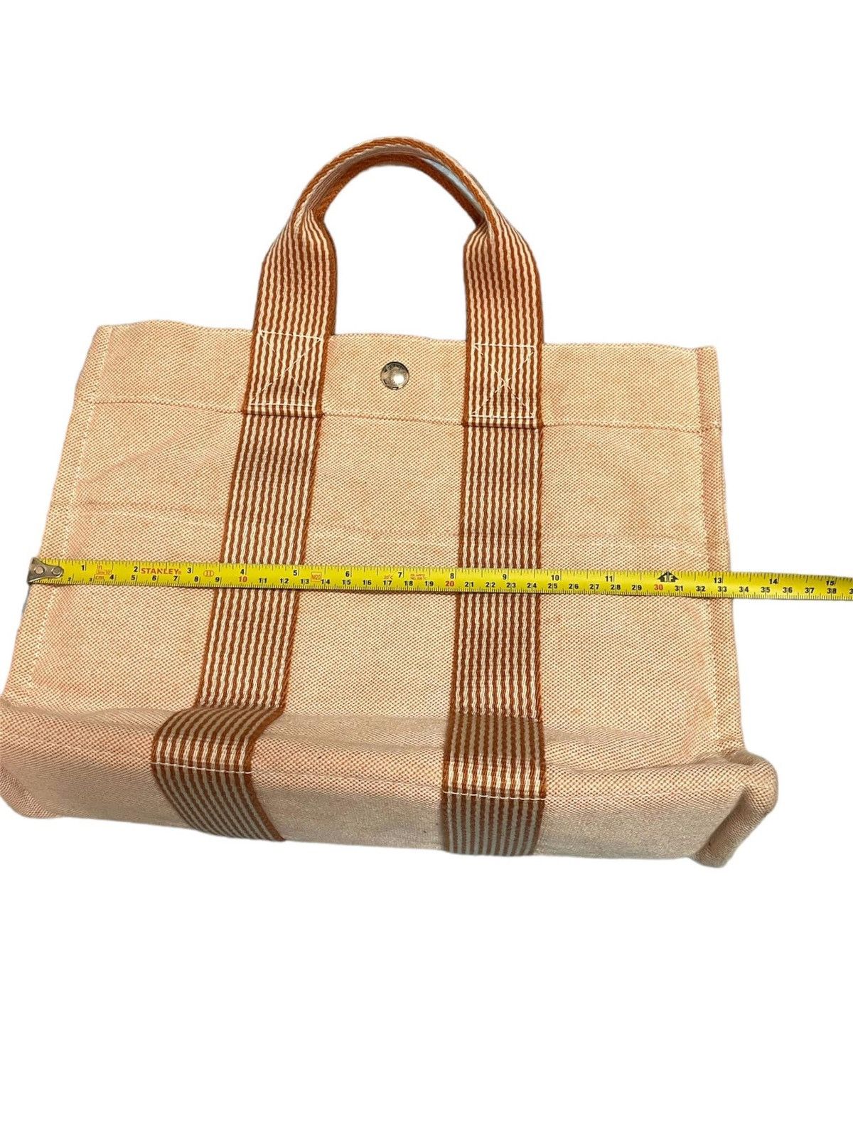 Hermes 🔥🔥🔥 VINTAGE HERMES TOTE BAG MADE IN FRANCE Size 28 - 5 Thumbnail