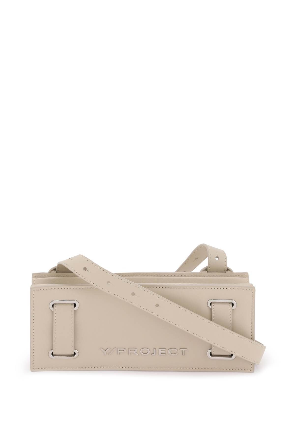 image of Yproject 'mini Accordion' Crossbody Bag in Beige, Men's