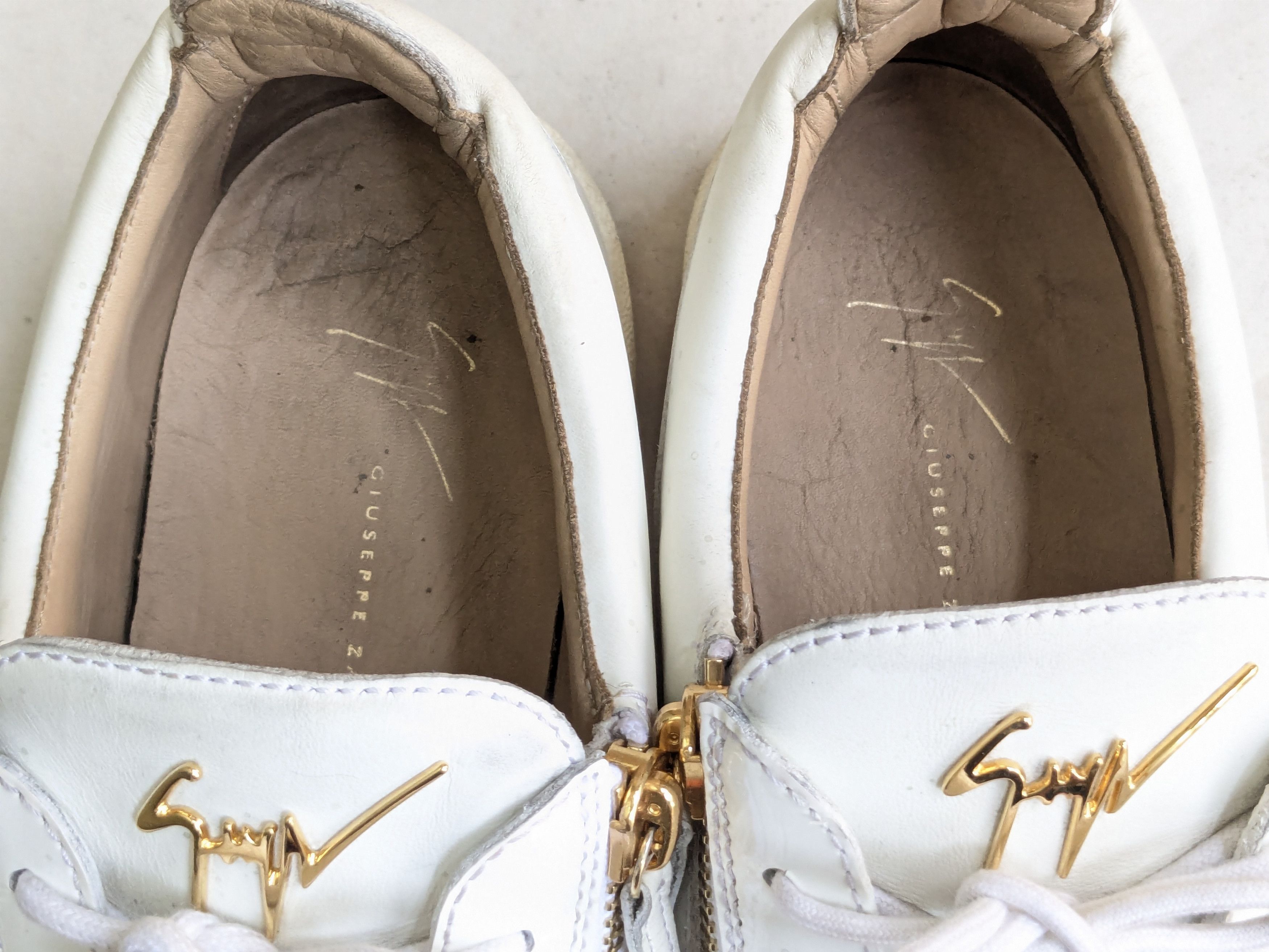 Giuseppe Zanotti Giuseppe Zanotti Sneakers White 10 43 Low Tops Leather Size US 10 / EU 43 - 5 Thumbnail