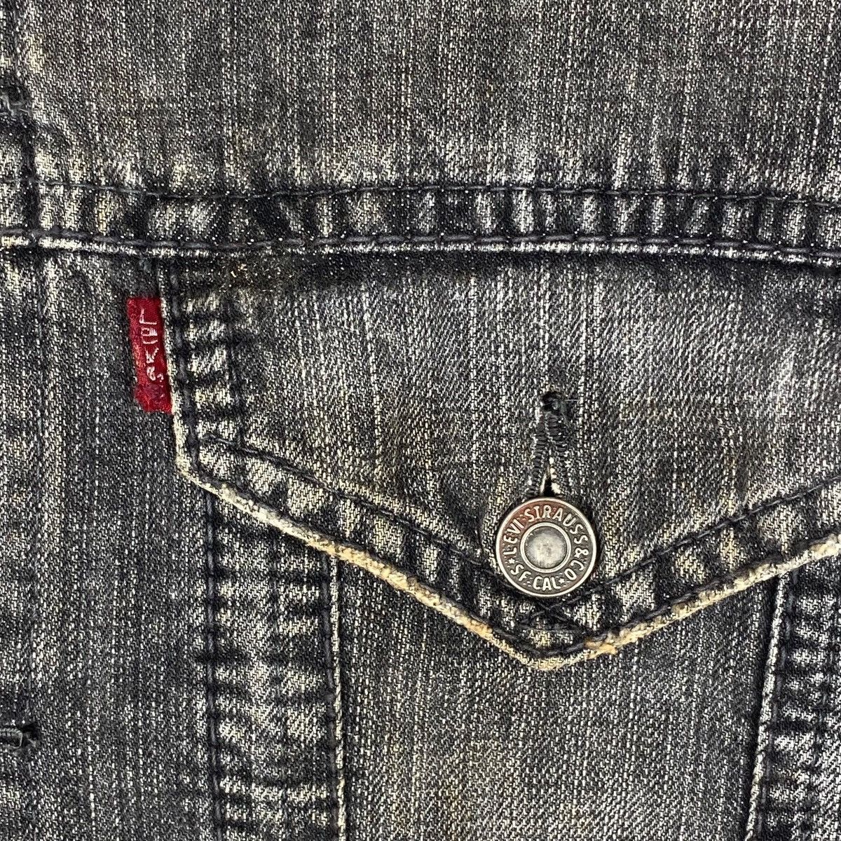 Levi's Vintage Clothing Vintage Levi Strauss Redloop Jean Jacket Faded Grey Wash Size US M / EU 48-50 / 2 - 7 Thumbnail