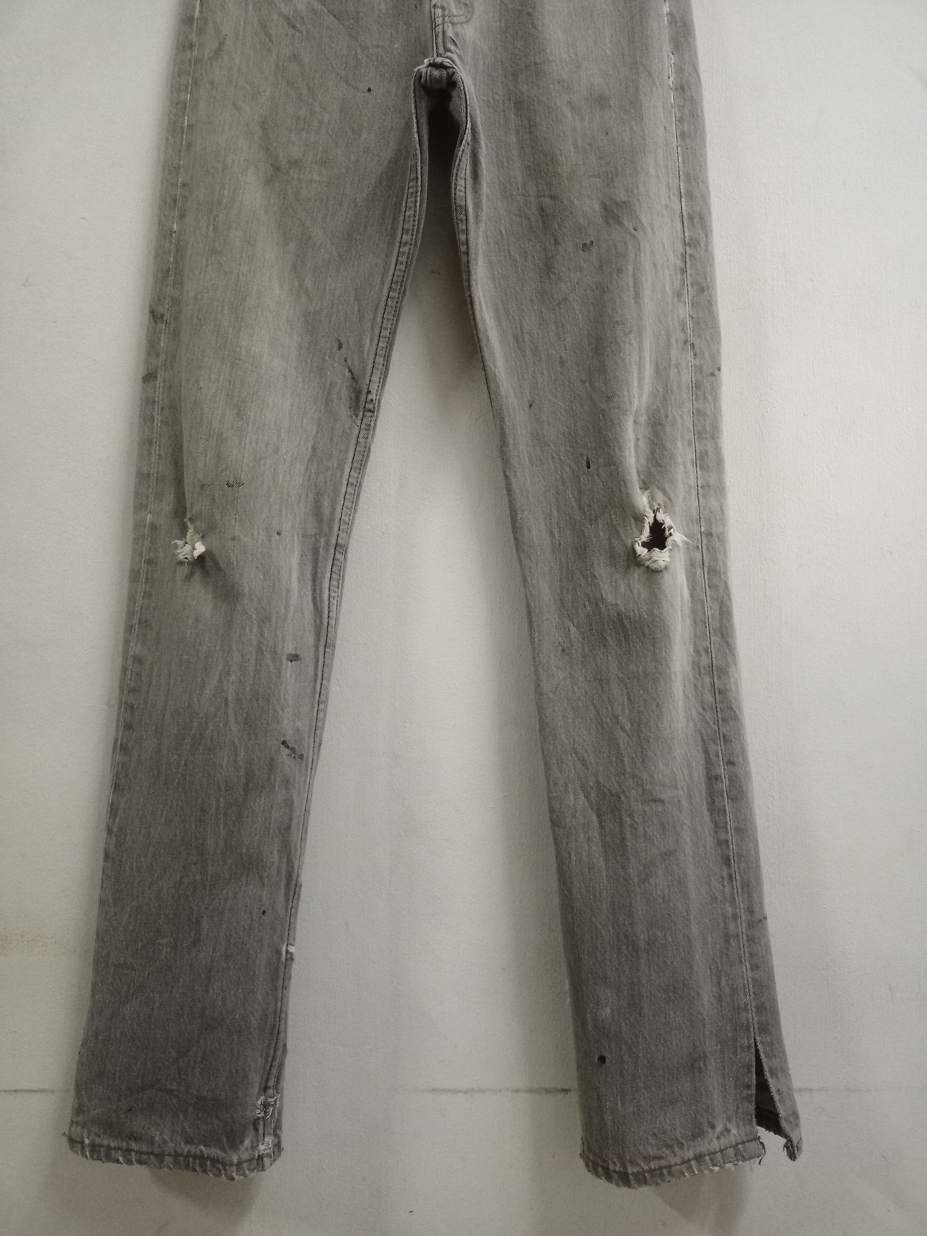 Levi's Vintage 90s Levis 501 Black Distressed Loose Jeans 27x33 Size US 27 - 6 Thumbnail