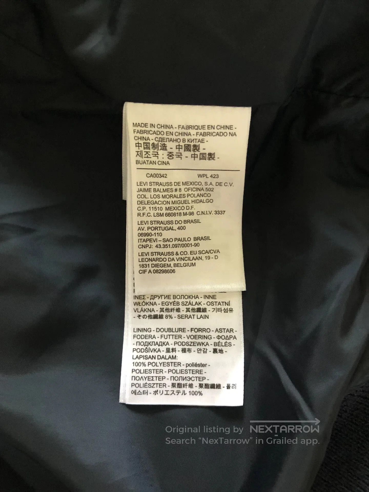 Levi's Levi's Logo Wool Blend Coat. Size US L / EU 52-54 / 3 - 4 Thumbnail