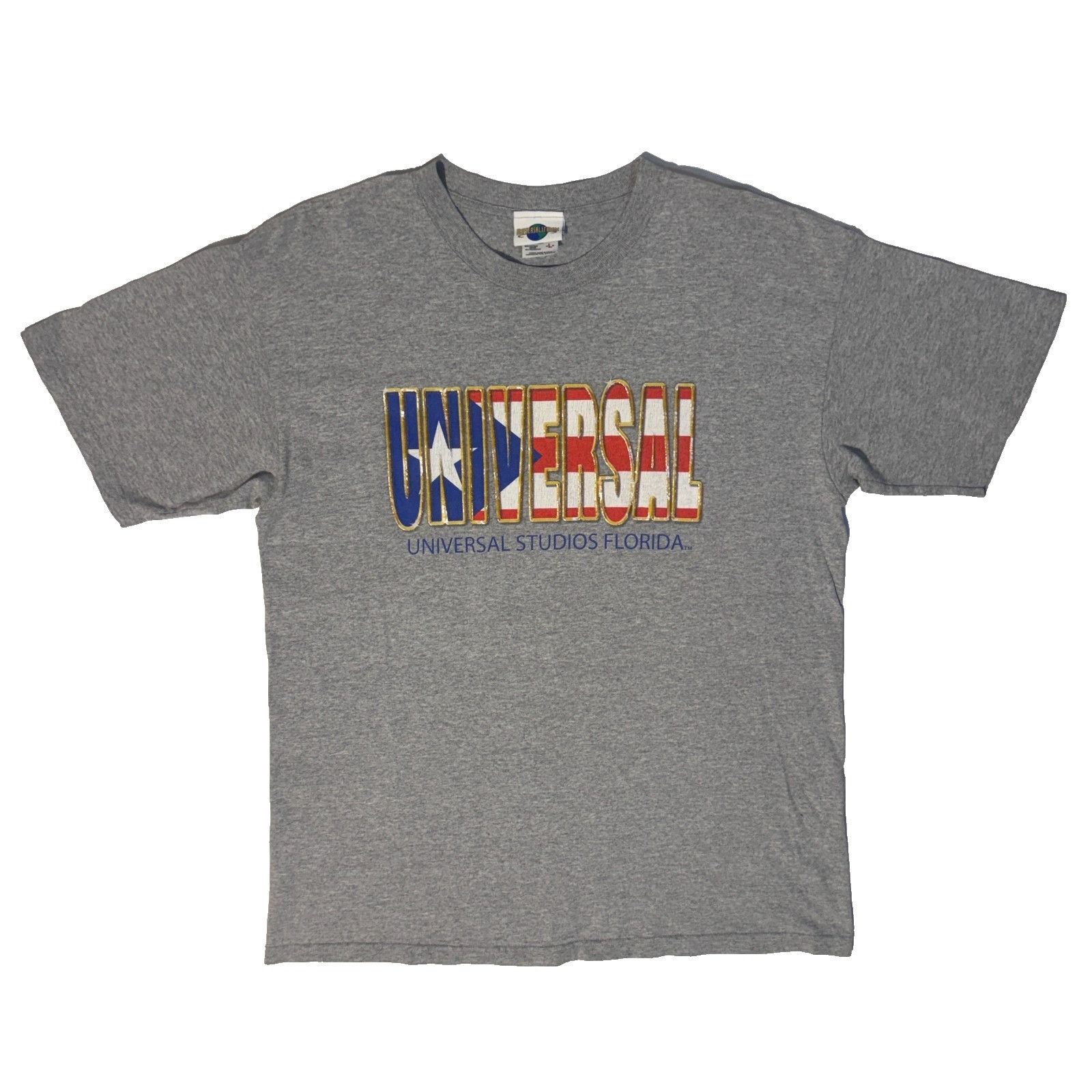 Anvil Vintage 90s Universal Studios Florida USA Flag GEL Graphic G Size US L / EU 52-54 / 3 - 1 Thumbnail