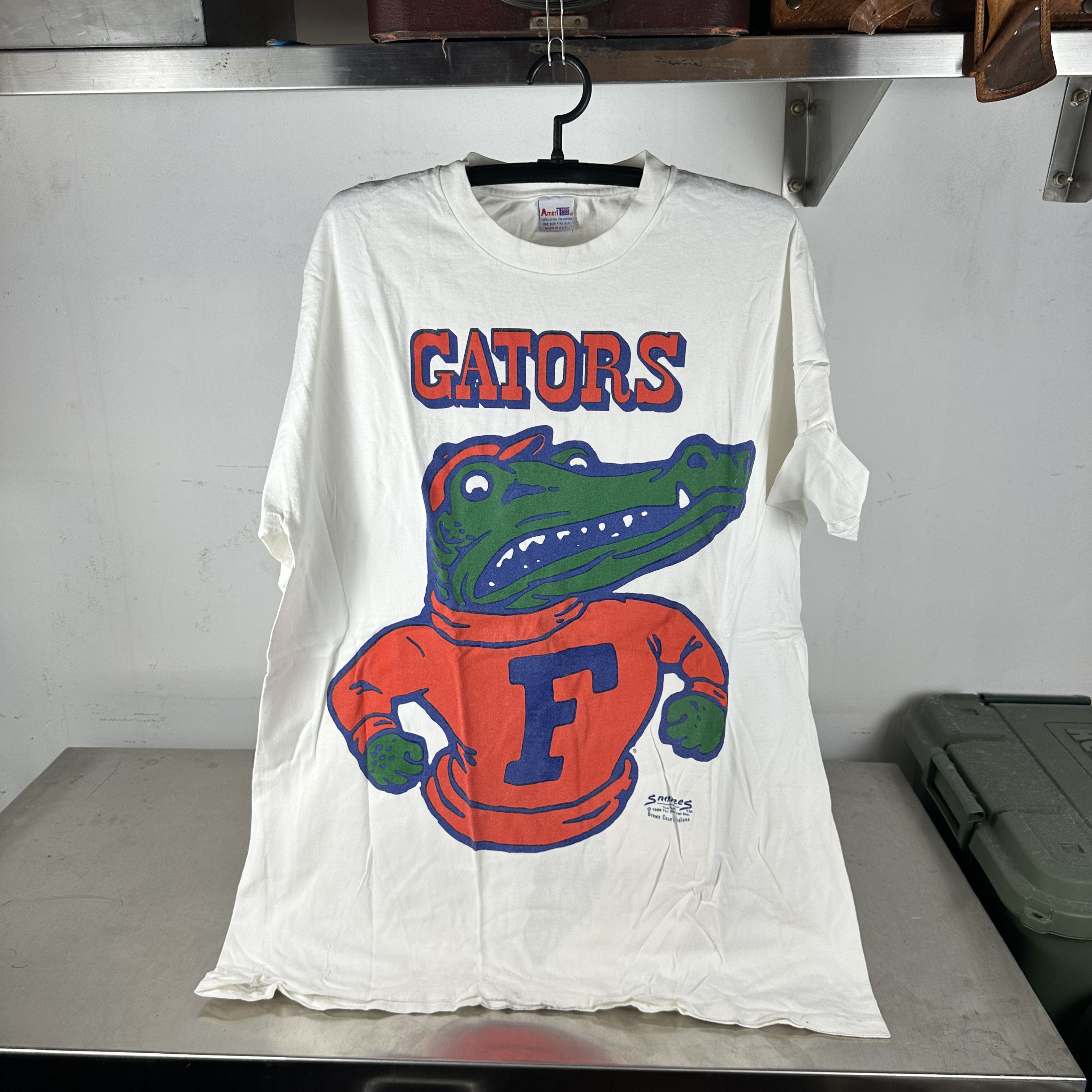 Vintage 1996 Florida Gators NCAA Mascot SingleStitch T-Shirt