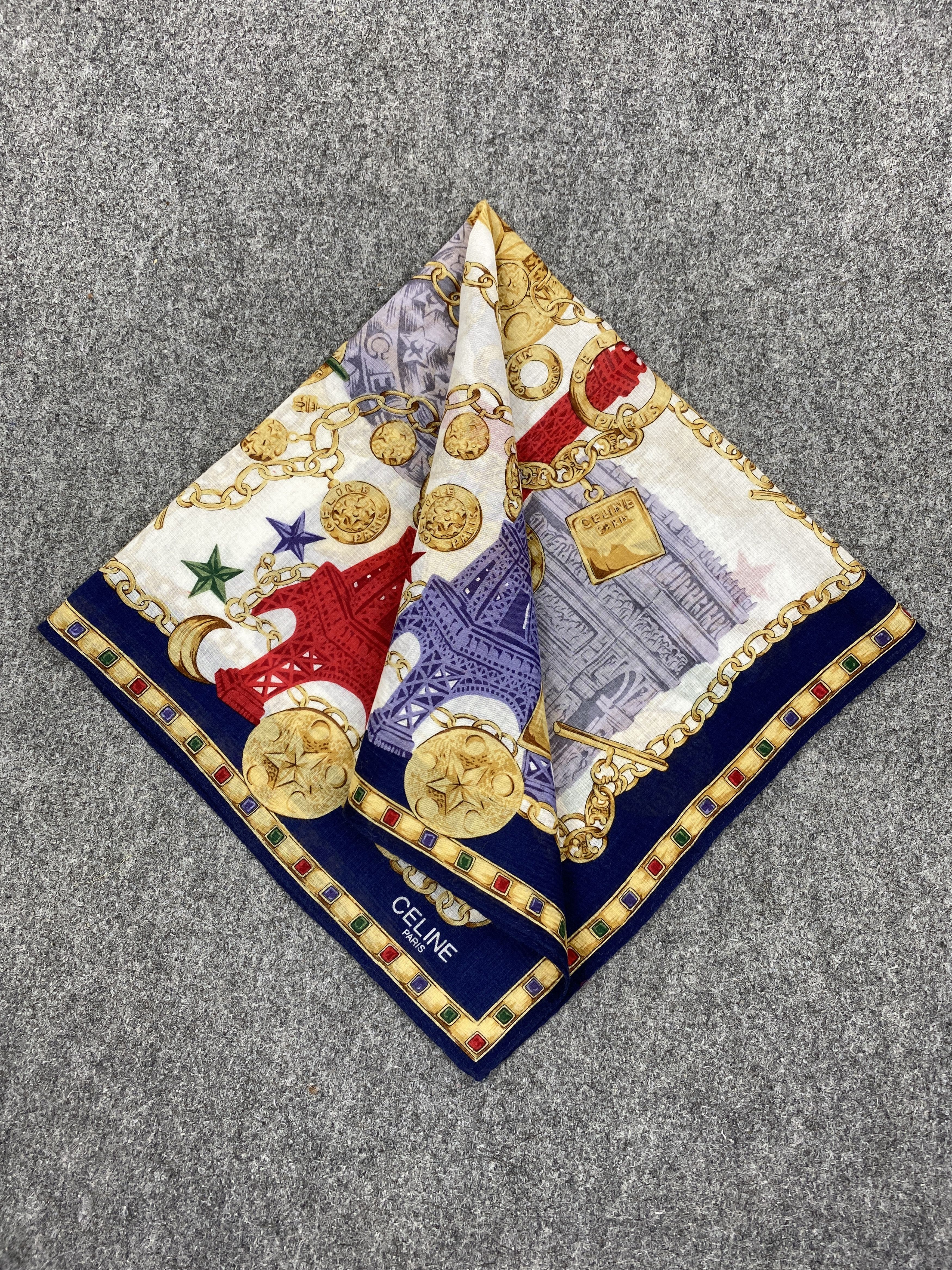 Celine Celine Handkerchief / Neckwear / Bandana HKC0547 Size ONE SIZE - 3 Thumbnail