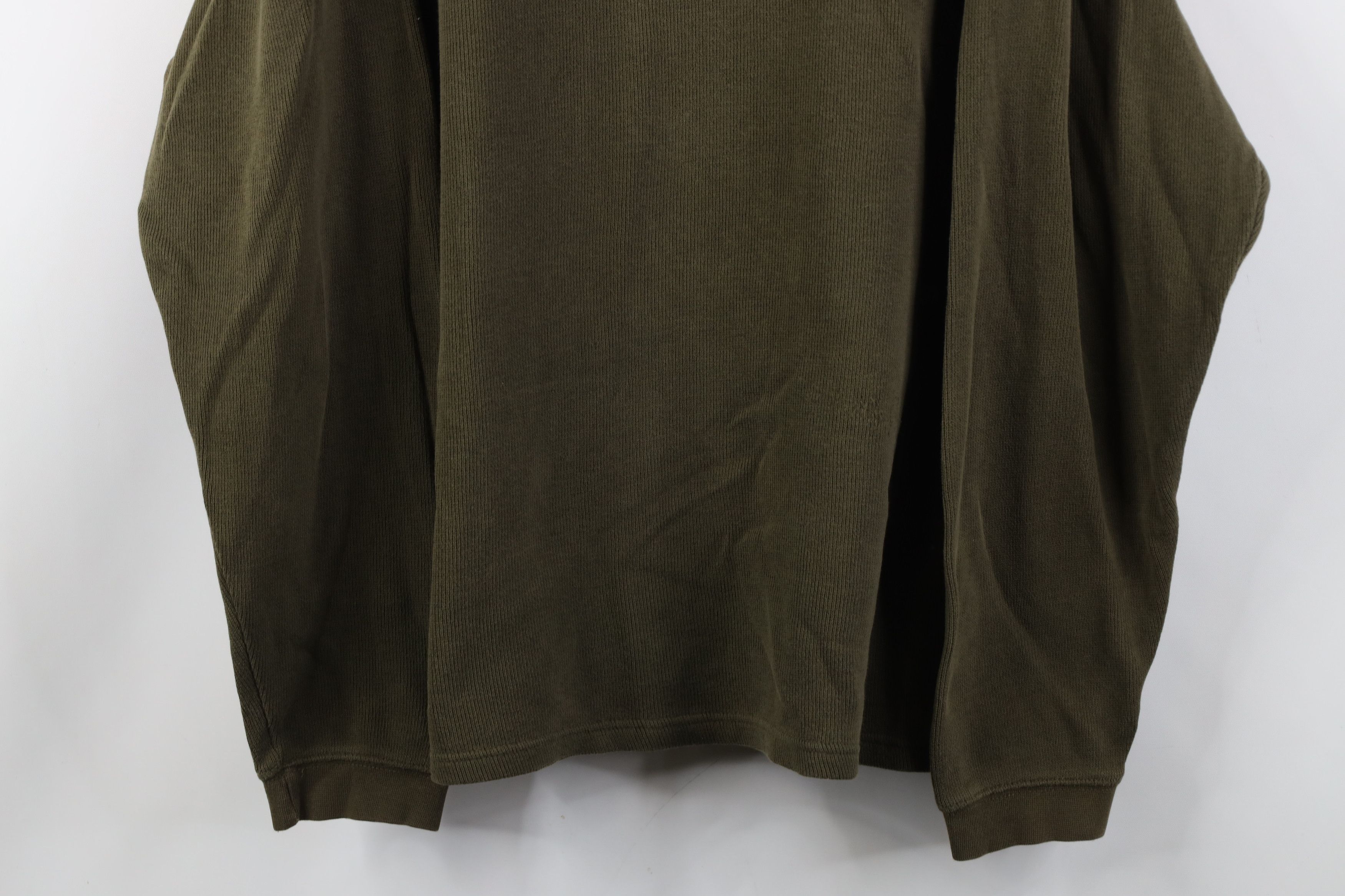 Vintage Vintage 90s Streetwear Heavy Ribbed Knit Long Sleeve Polo Size US XXL / EU 58 / 5 - 3 Thumbnail
