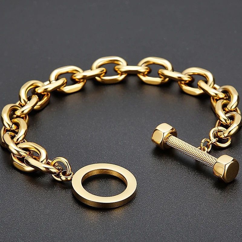 Vintage Vintage 21CM Gold Buckle Bracelet Size ONE SIZE - 3 Thumbnail