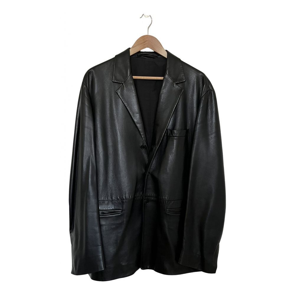 Prada Prada FW99 3 Button Leather Jacket | Grailed