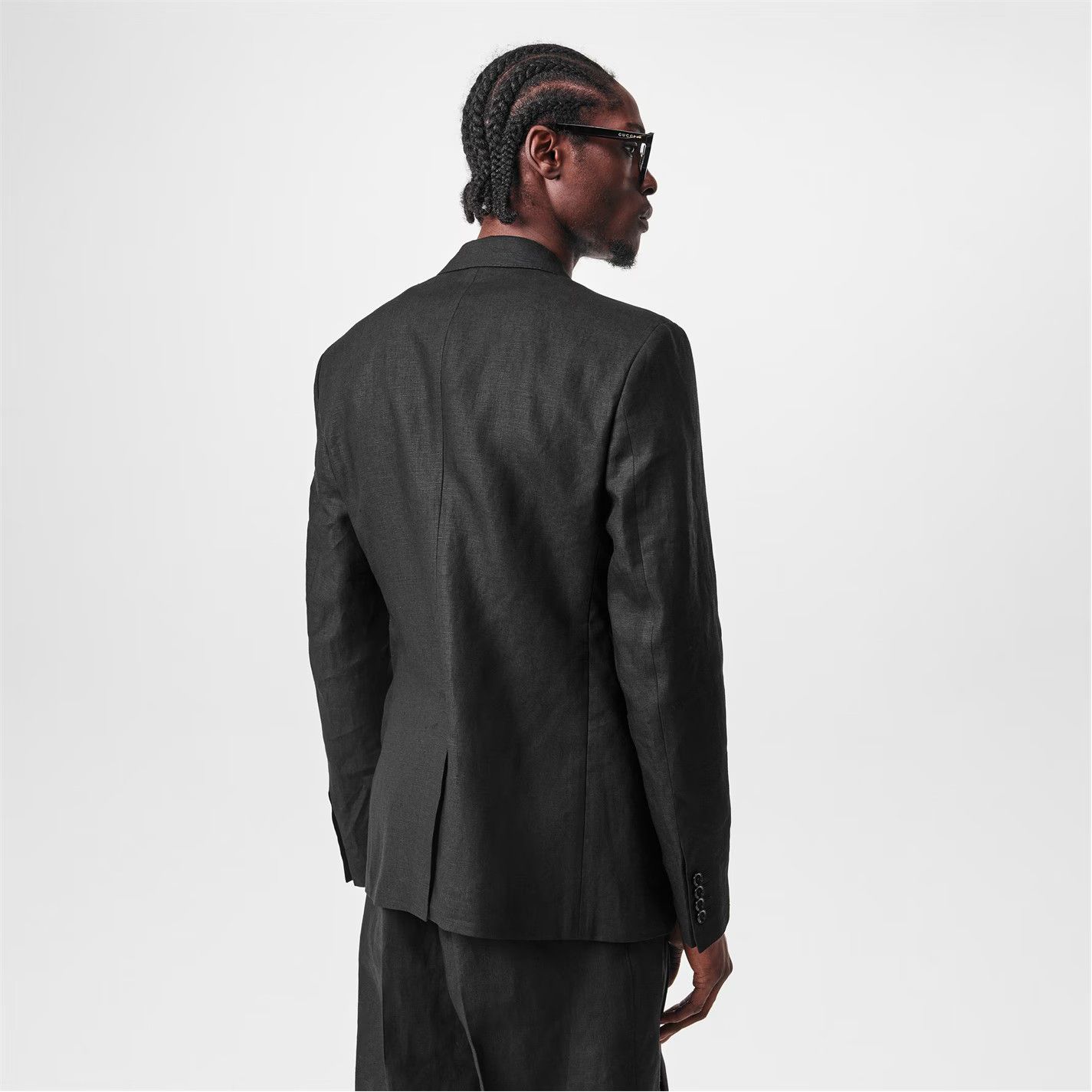 Dolce & Gabbana o1g2r1mq0426 Lightweight Linen Blazer in Black Size US L / EU 52-54 / 3 - 4 Thumbnail