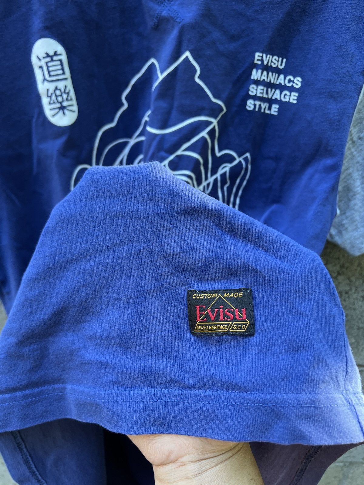 Evisu Evisu Maniacs Selvedge Style Crew Neck Tee Size US M / EU 48-50 / 2 - 3 Thumbnail