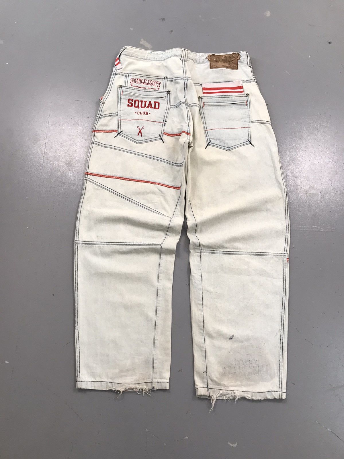JNCO × Southpole × Vintage Rare vintage crazy pattern spellout embroidered denim Size US 37 - 10 Thumbnail