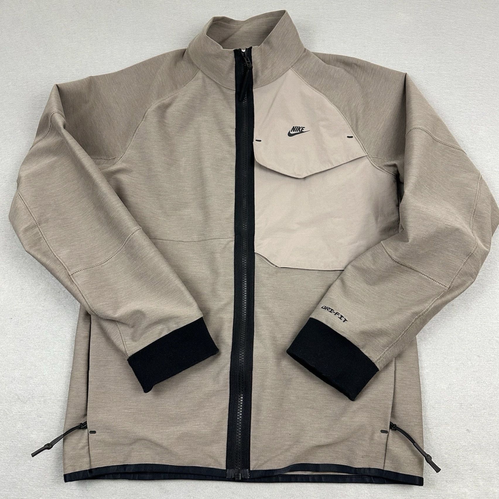 Nike Nike Tech Pack Jacket Mens XS Brown Solid Full Zip Windbreaker Size US XS / EU 42 / 0 - 2 Thumbnail