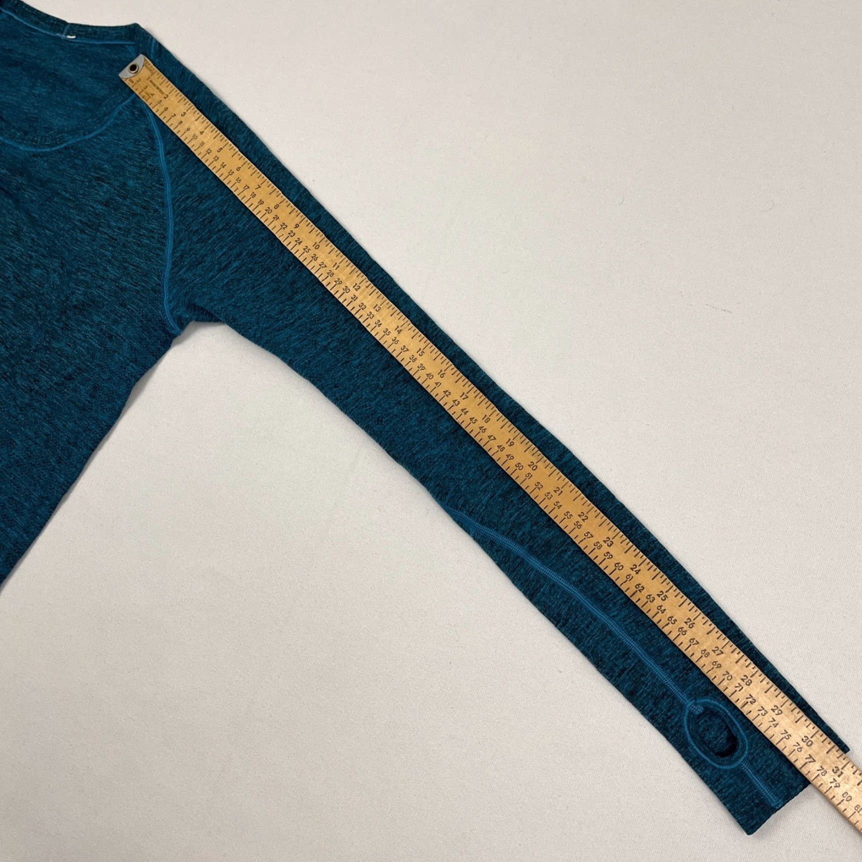 Lululemon Lululemon Swiftly Tech Shirt Size 12 Heathered Blue Long Sleeve Gym Yoga Workout Ladies Womens Athletic Casual Blue Size XL / US 12-14 / IT 48-50 - 7 Thumbnail