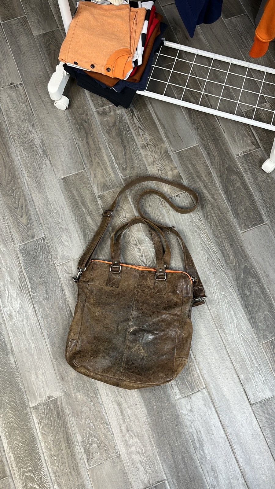 Leather × Vintage Rare❗️ Vintage Leather Coboys Bag shoulder bag Size ONE SIZE - 8 Thumbnail