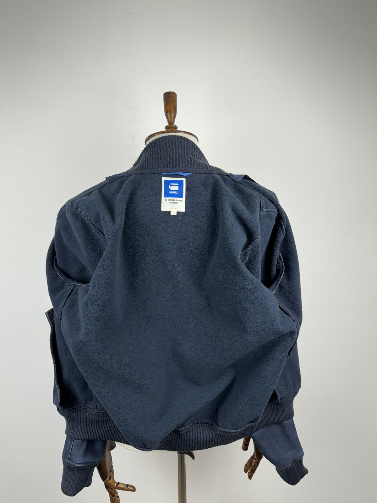 G-Star Men’s G-Star Raw Fleece Denim Bomber Jacket size L Size US L / EU 52-54 / 3 - 4 Thumbnail