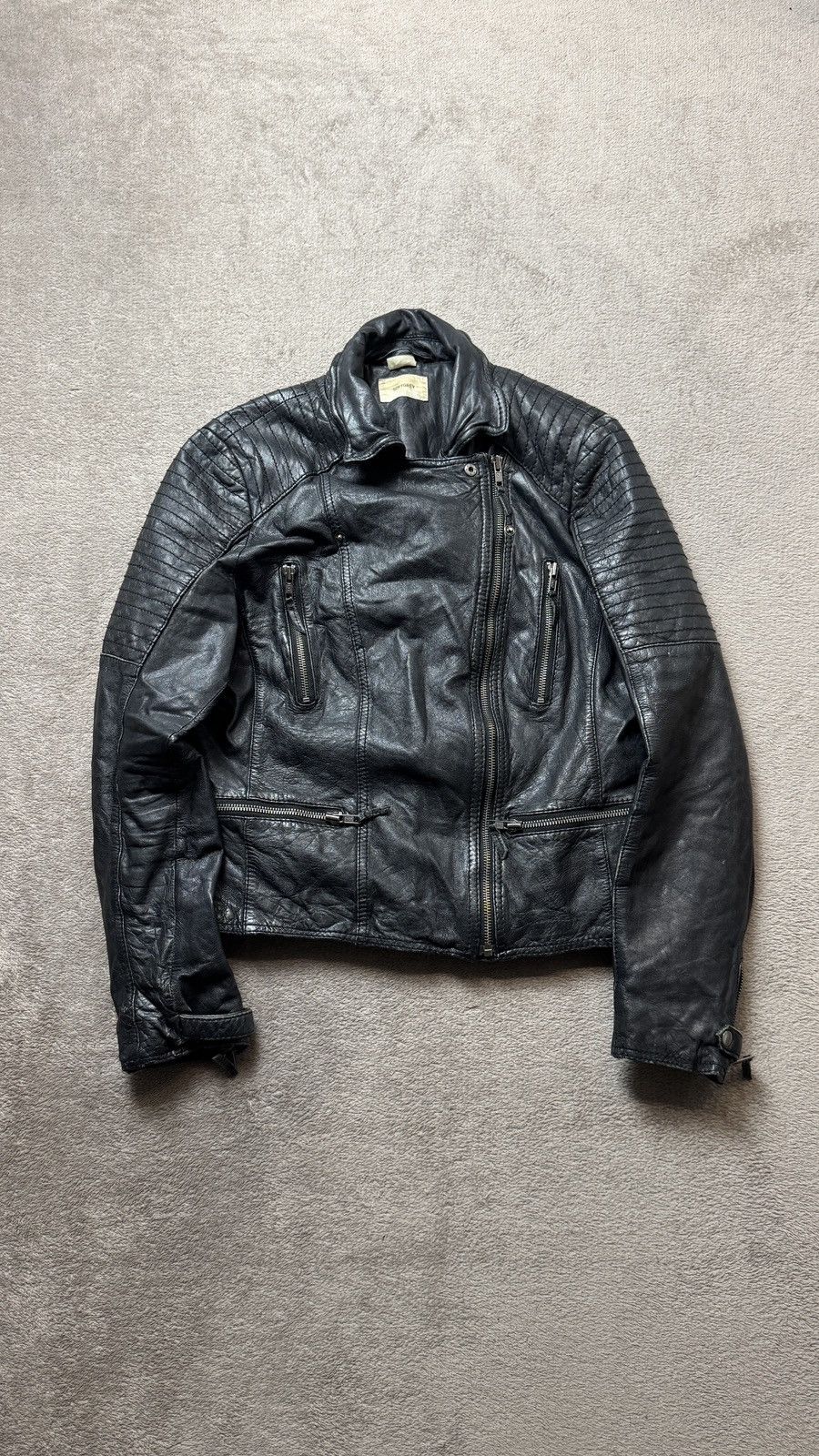 Japanese Brand Biker Y2K Vintage Lambskin Leather Jacket schott allsaints Size M / US 6-8 / IT 42-44 - 1 Thumbnail
