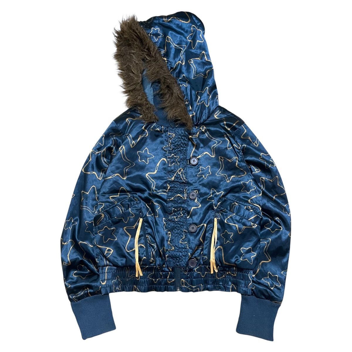 Vintage Stussy Thermolite Jacket Fur Hooded