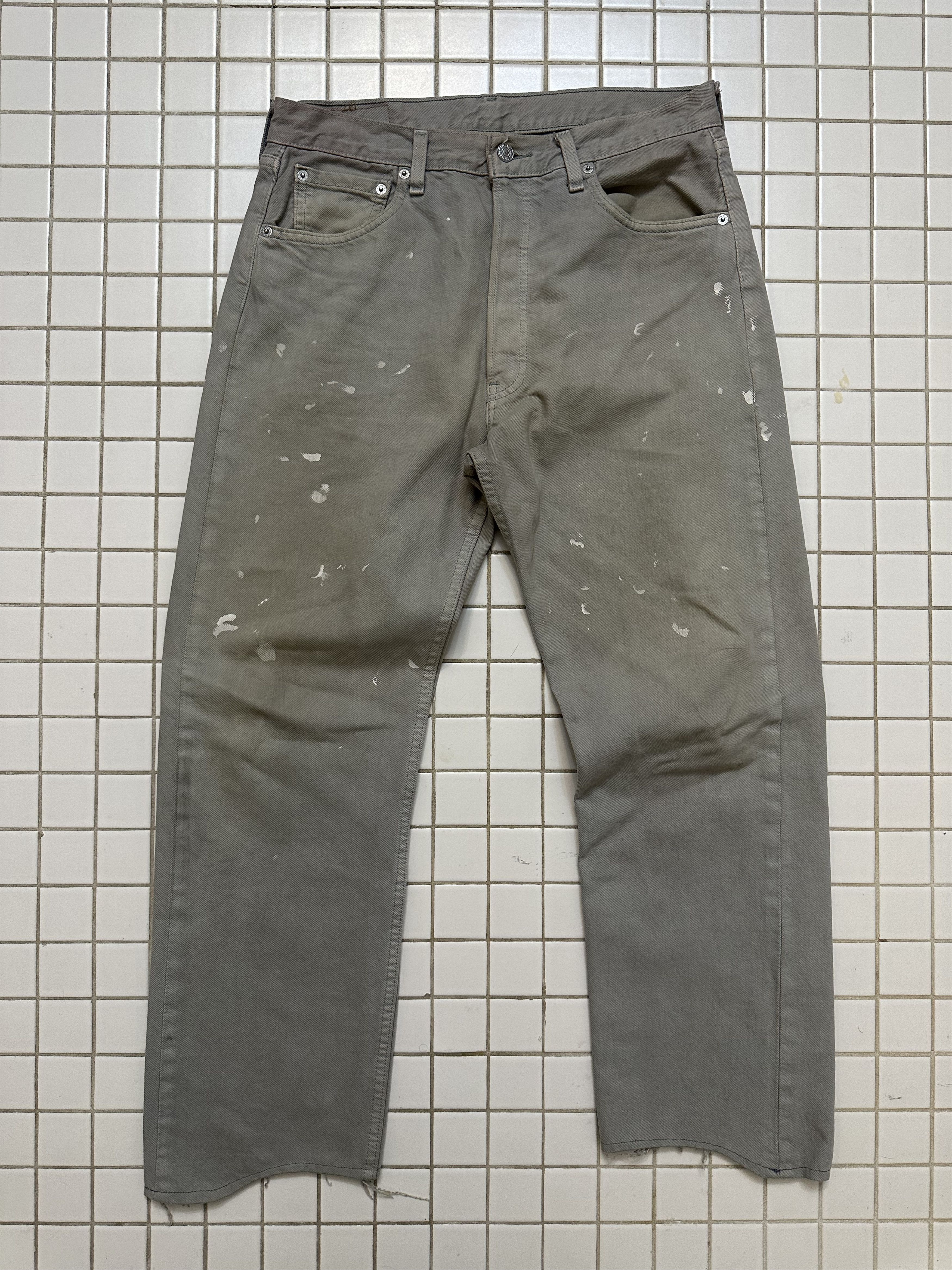 image of Levis x Vintage 90's Paint Splatter Levi's in Grey, Men's (Size 34)