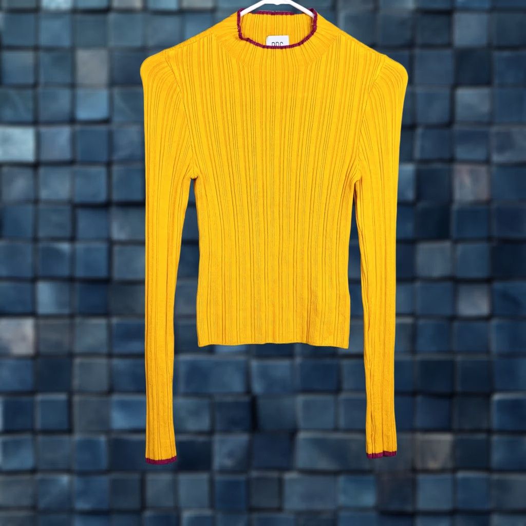 Bdg BDG Women's Yellow Kiara Open-back Sweater Top XS Regular Size XS / US 0-2 / IT 36-38 - 1 Thumbnail
