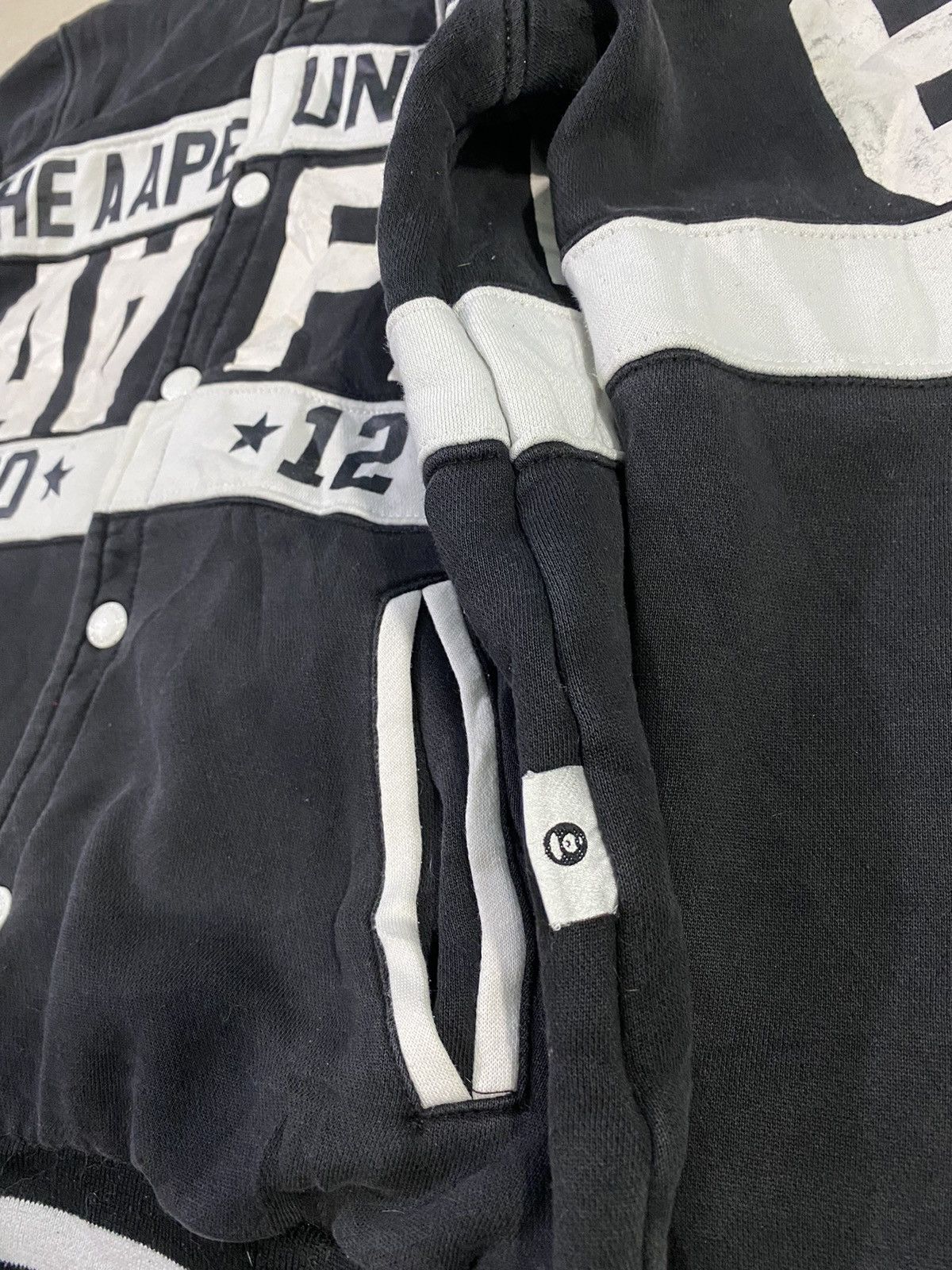 Aape × Bape Vintage AAPE By A Bathing Ape Varsity Jacket Size US M / EU 48-50 / 2 - 9 Thumbnail