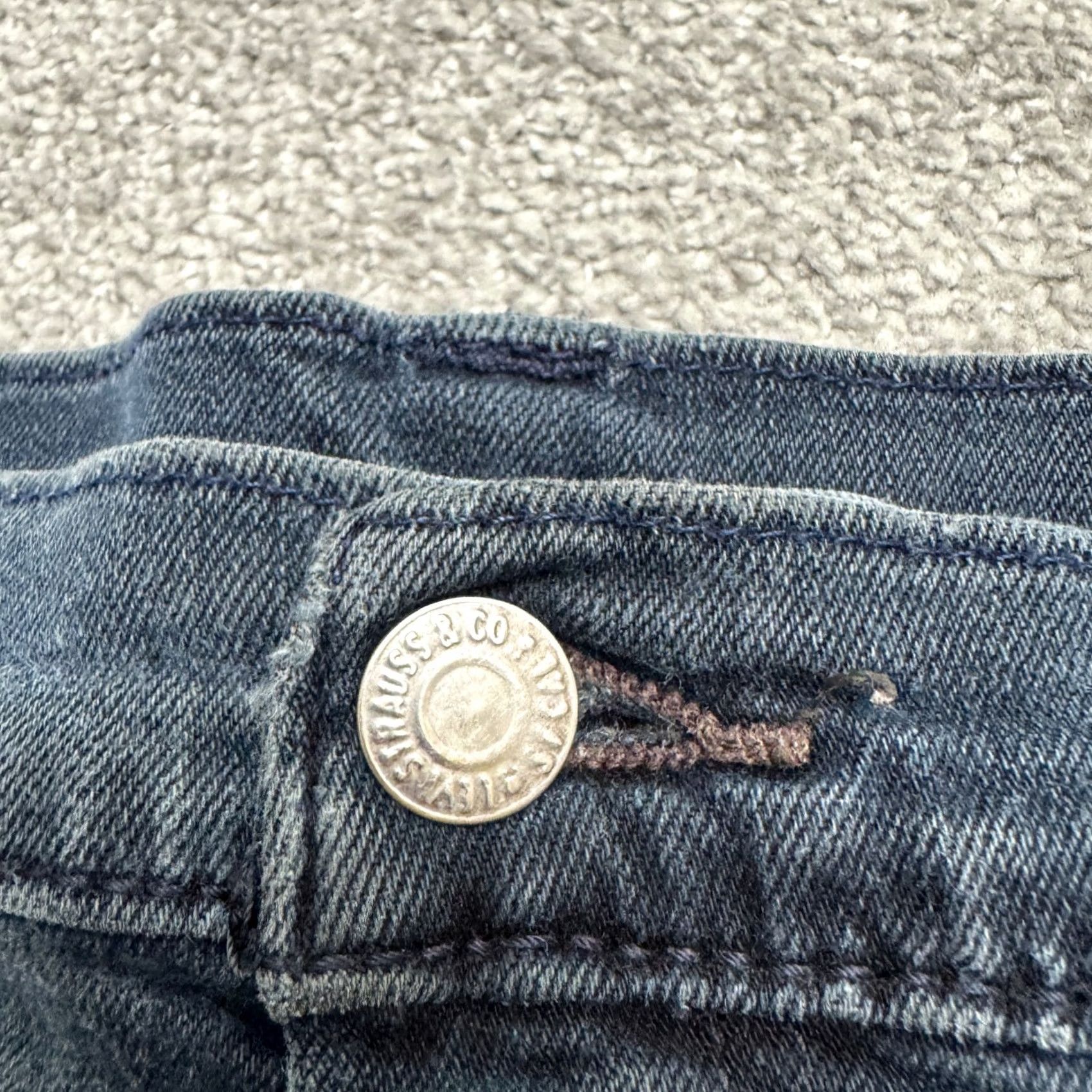 Levi's Levi's 511 Jeans Mens 36x29 Slim Fit Dark Wash Distressed Cotton Size US 36 / EU 52 - 3 Thumbnail