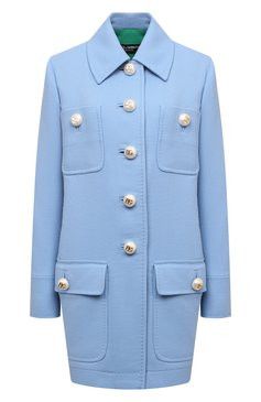Dolce & Gabbana o1y0825 Coat in Sky Blue Size M / US 6-8 / IT 42-44 - 1 Thumbnail